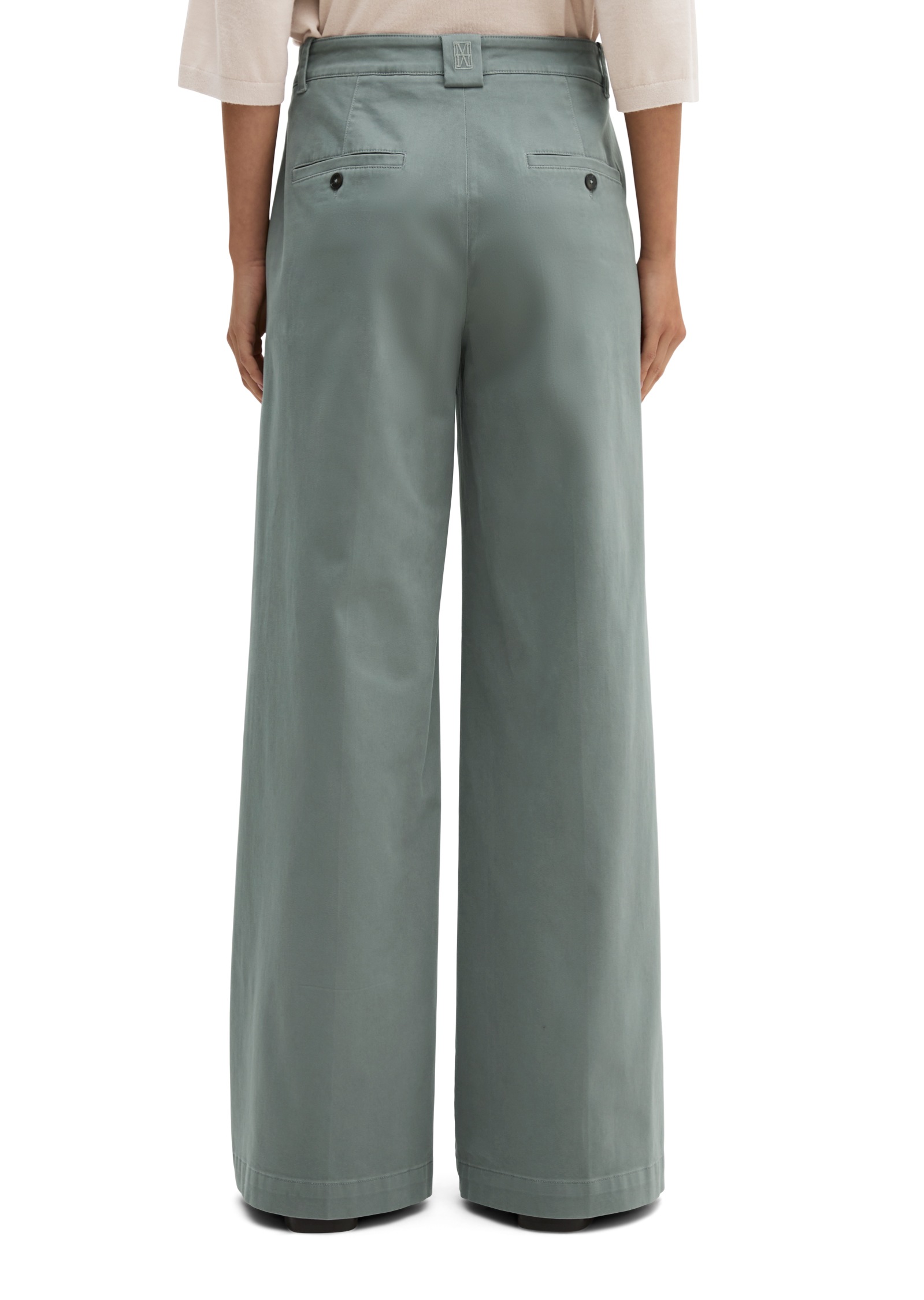 Marc O'Polo Stoffhose »MARGO WIDE«  aus Organic Cotton-Satin-Stretch