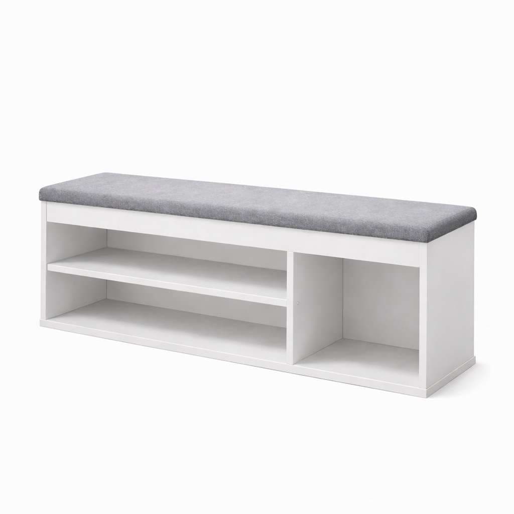 GOODproduct Schuhbank »Schuchschrank 100,  Schuhregal, Schuhtruhe, Schuhkommode, Sitzbank« Inkl. bequemem Sitzkissen mit Stauraum darunter