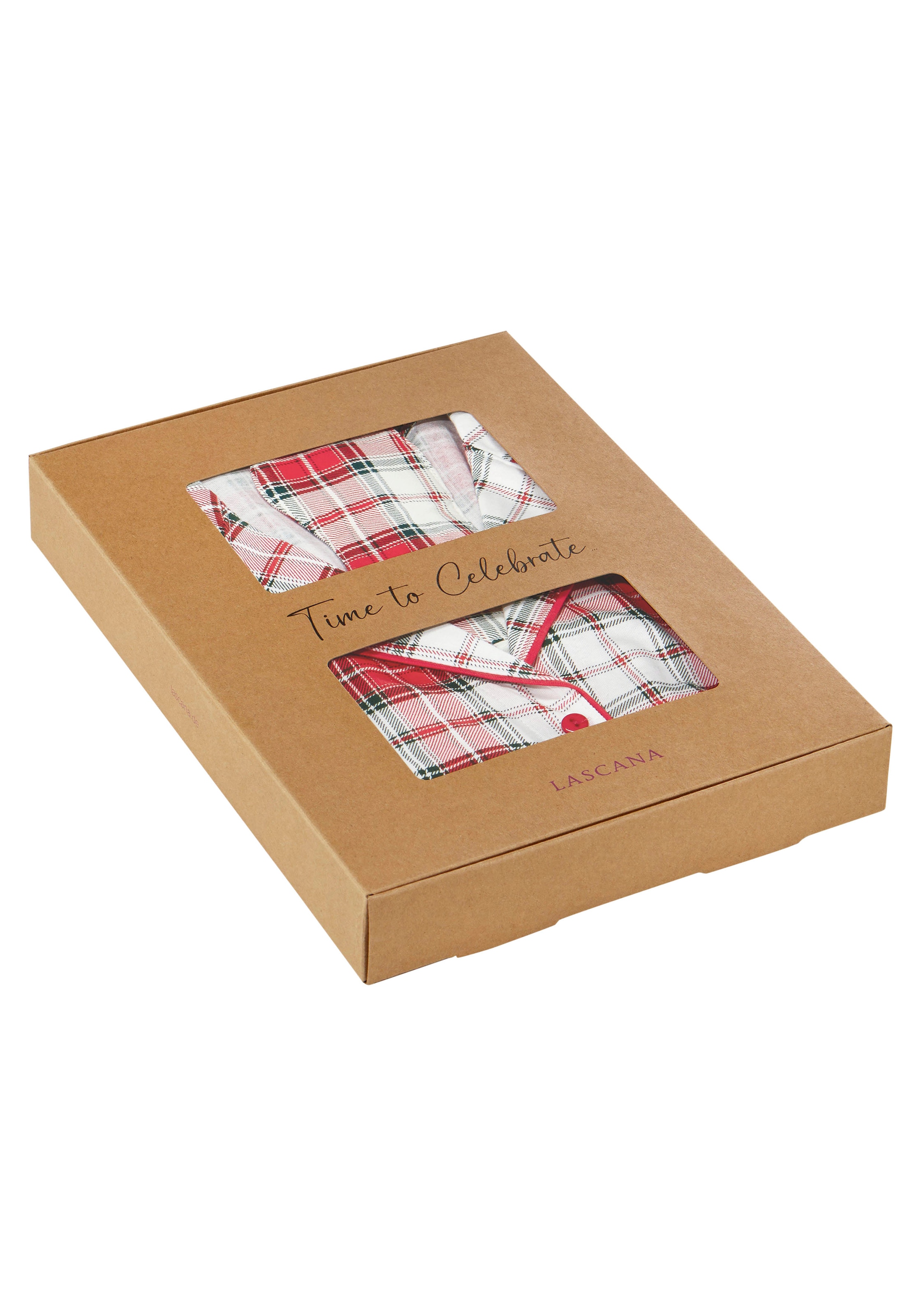 LASCANA Schlafanzug, 3-teiliger Set, incl. Schlafmaske