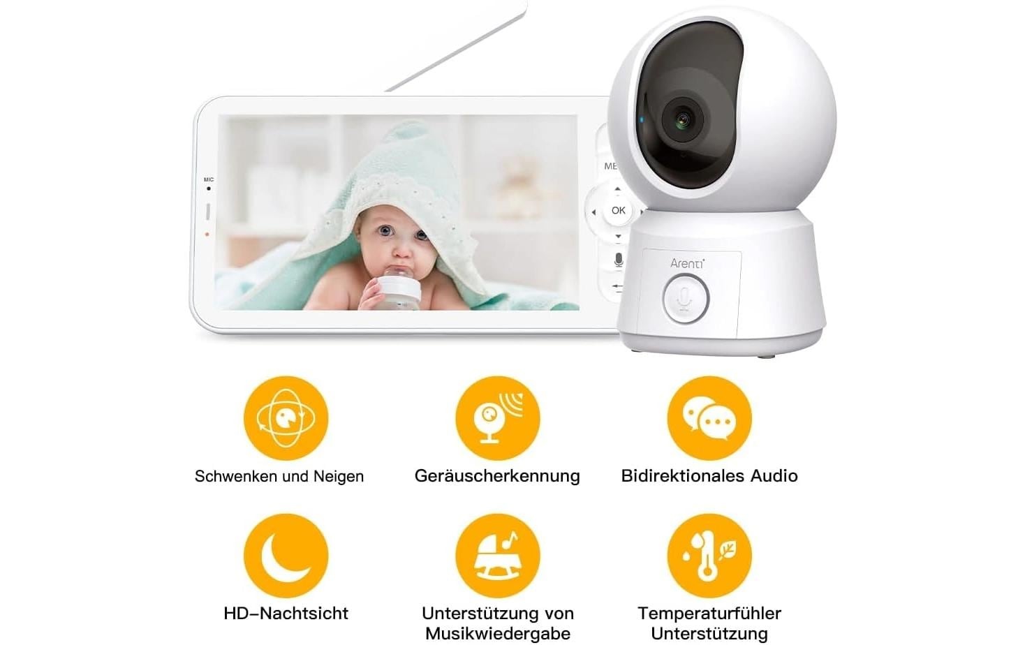   Babyphone vidéo »Arenti Ainanny BC12S Kit Kamera mit Monitor«