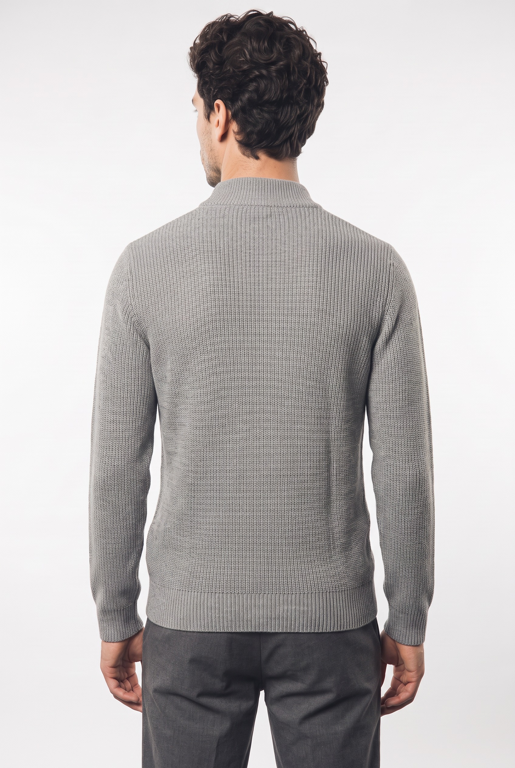 Joop Jeans Pull en tricot »Orlissor« coupe régulière avec col montant