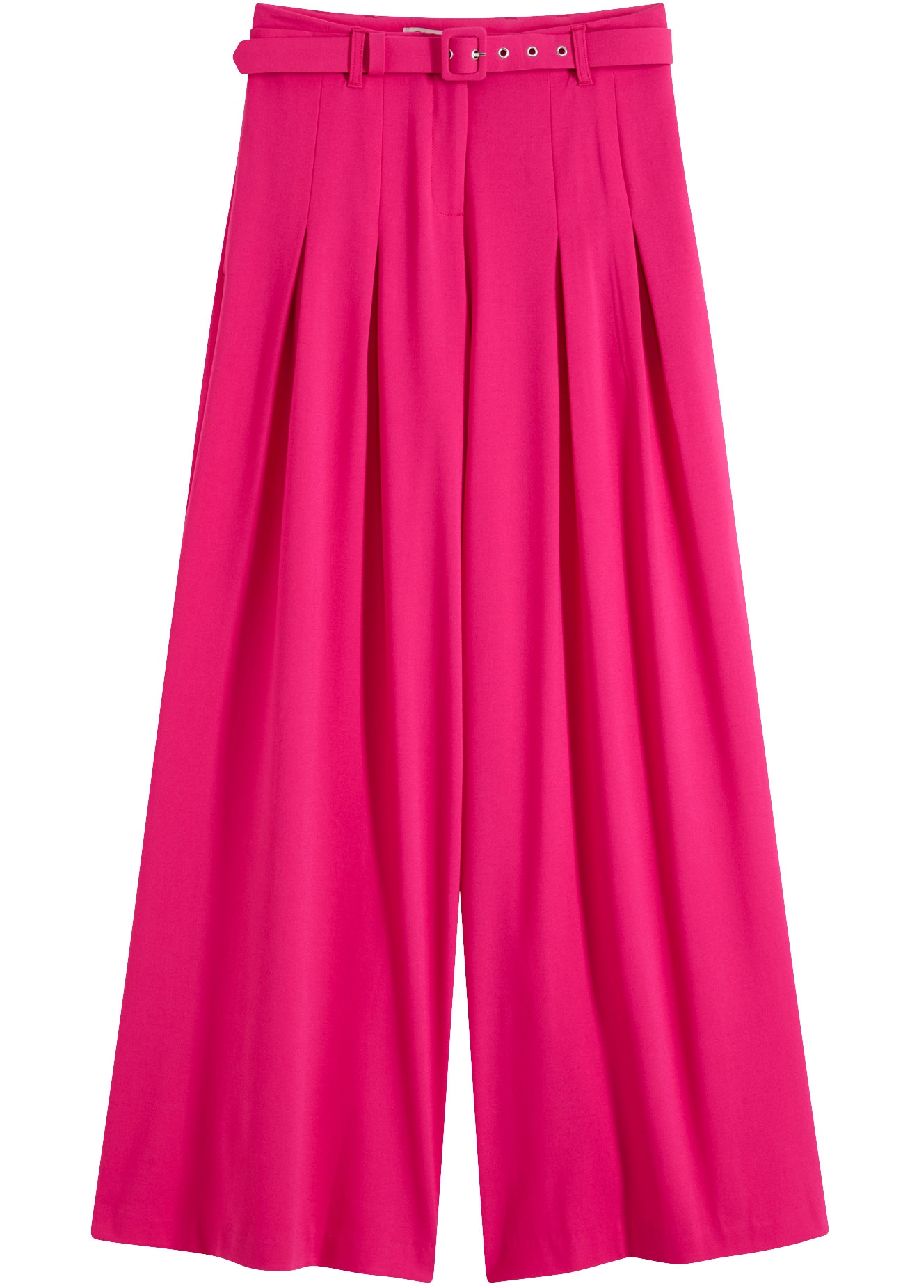 bonprix Pantalon à pinces  coupe décontractée, avec élasthanne, ceinture incluse