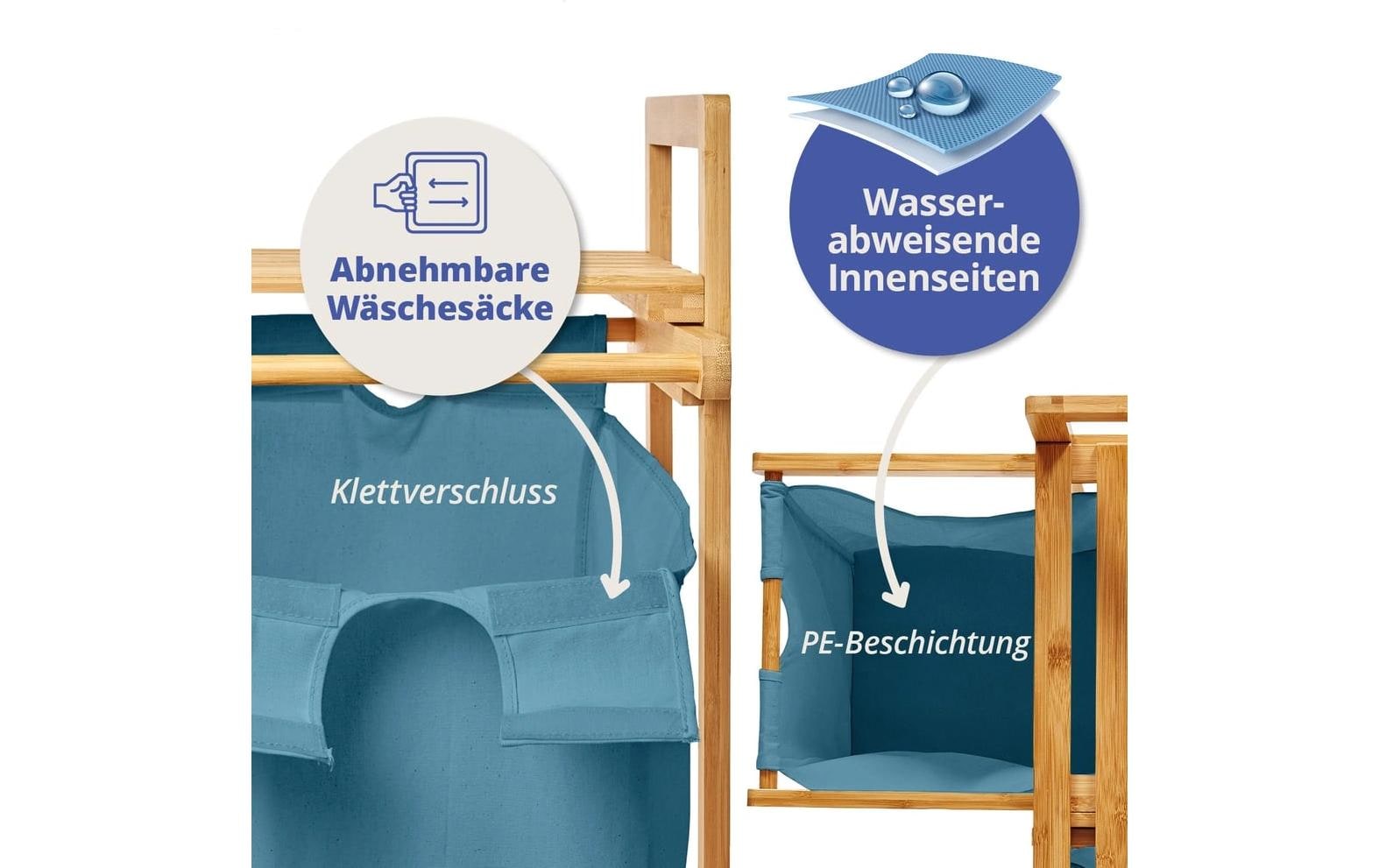 Lumaland Panier à linge »Bambus 60 l«