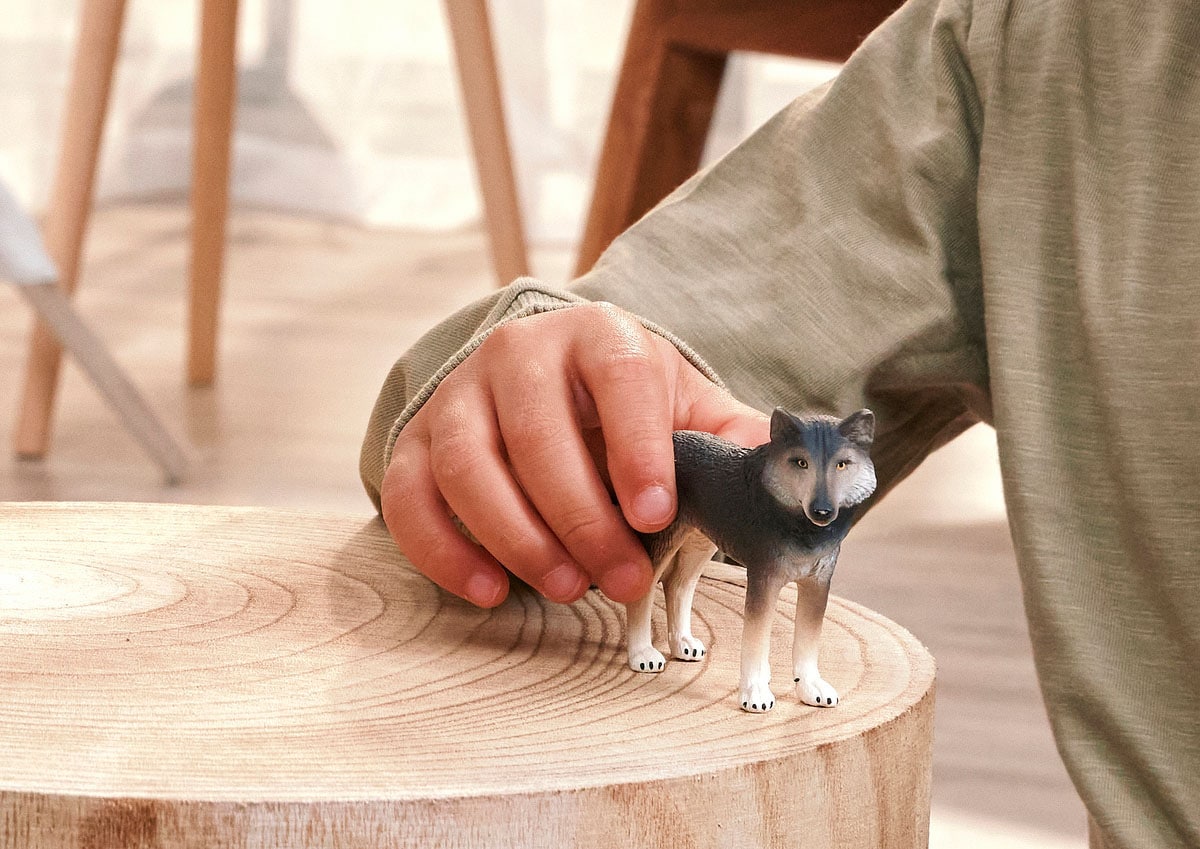 Schleich® Personnage de jeu »WILD LIFE, Amerikanischer Wolf (14991)«