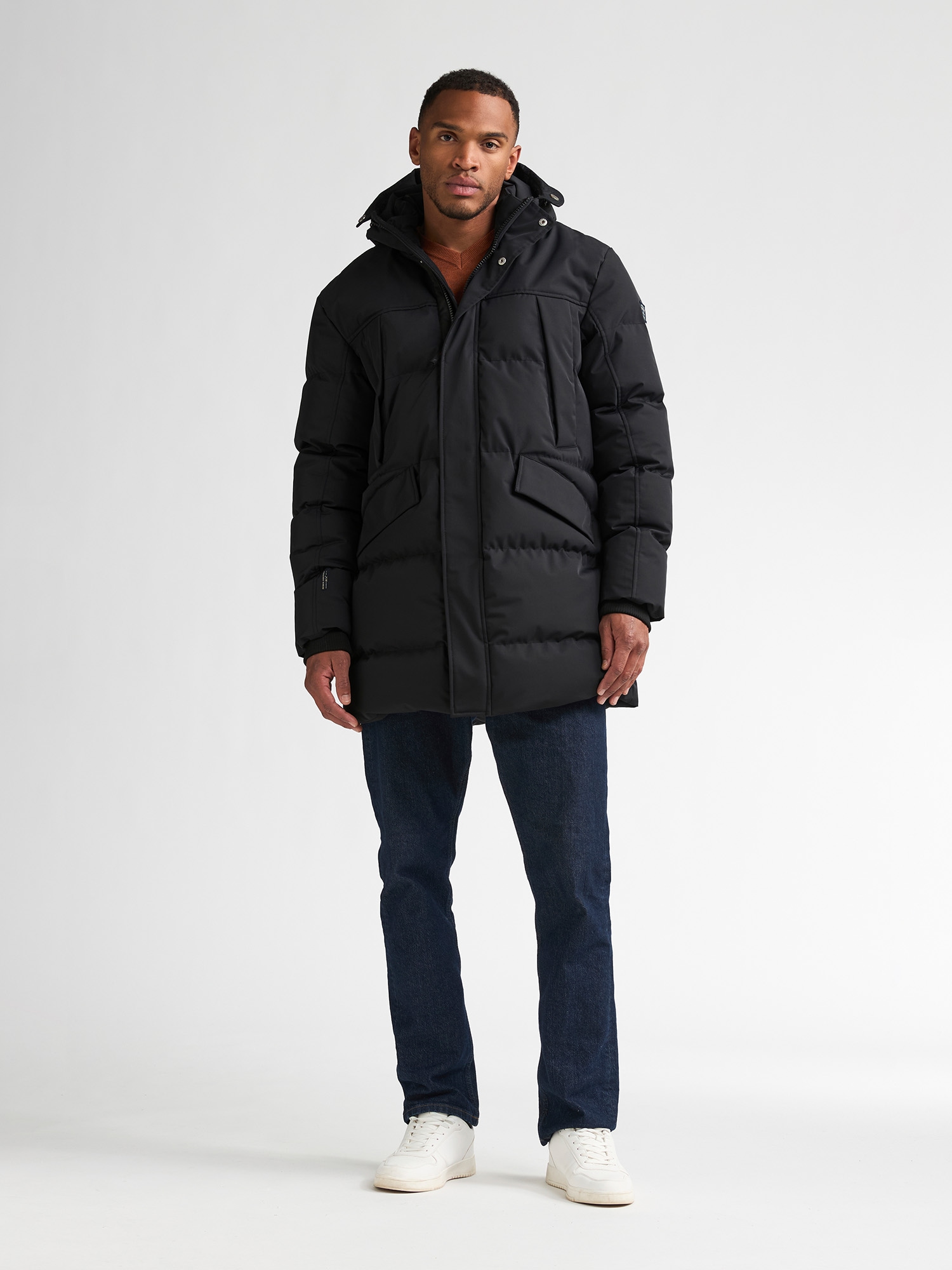 Petrol Industries Parka avec capuche avec coutures matelassées et capuche, rembourré chaudement, aspect mat