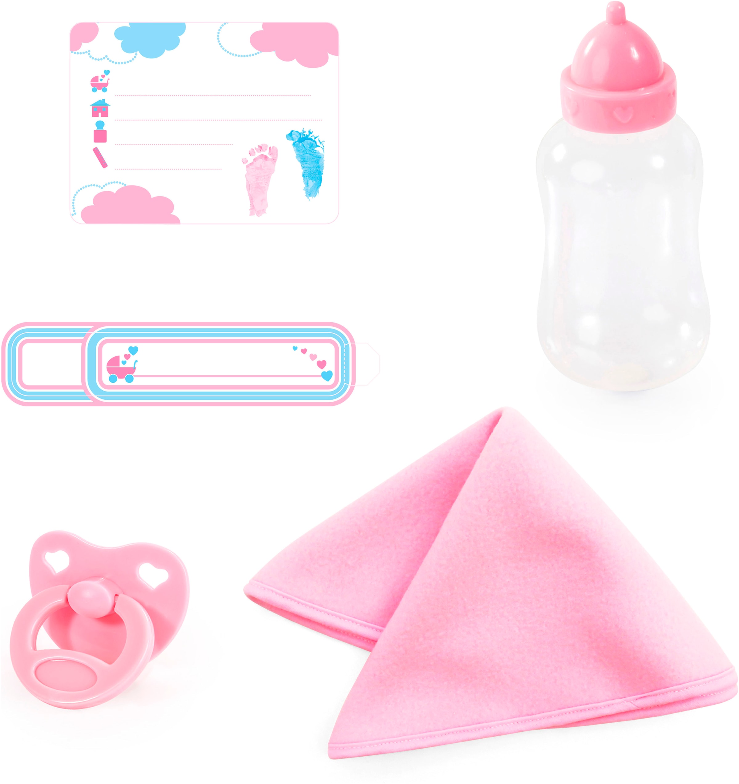 Bayer Poupée bébé »Reborn Baby, 38 cm Elefantenmuster«