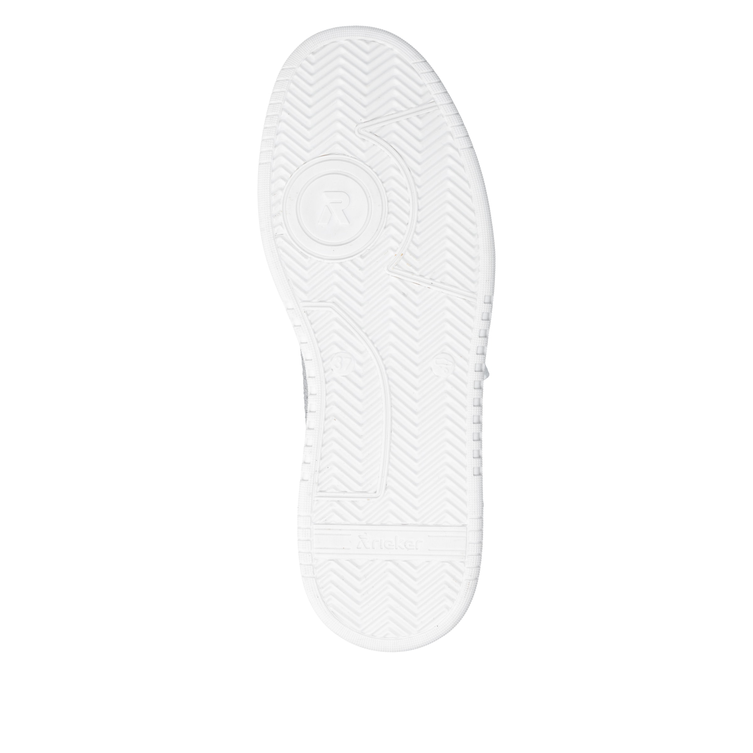 RIEKER Sport Baskets à plateforme  Sneaker slip-on, chaussure basse, sneaker décontracté avec laçage appliqué