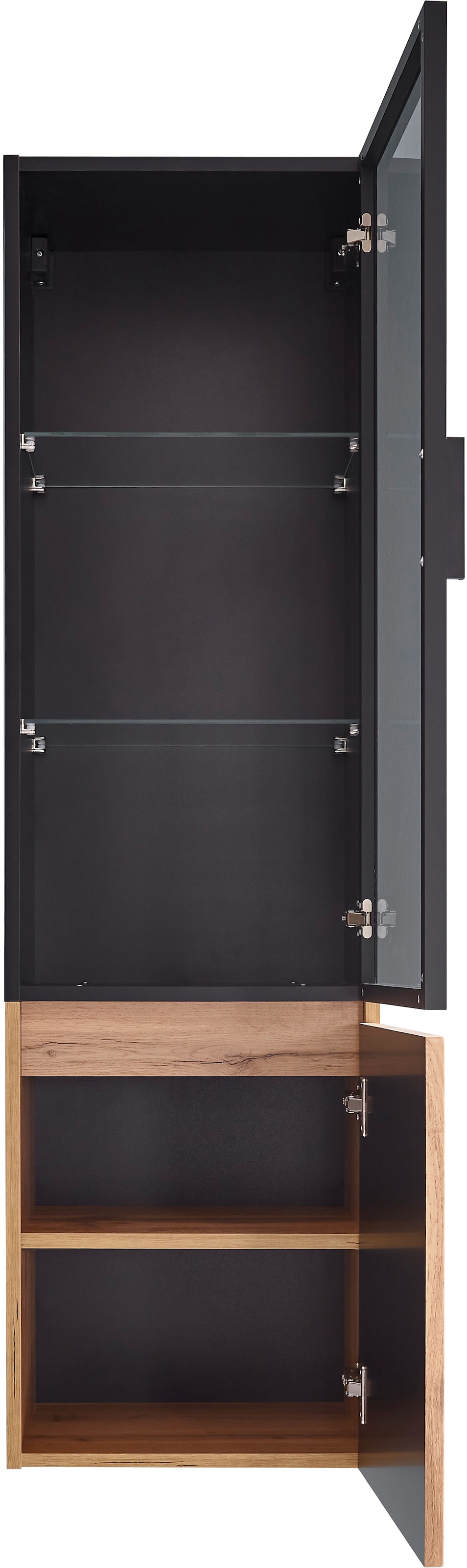 BASIC by Balculina Hochschrank »Loris BxHxT 40x140x32 cm« 1 Stk. tlg. Breite 40cm, Softclose, Glastür