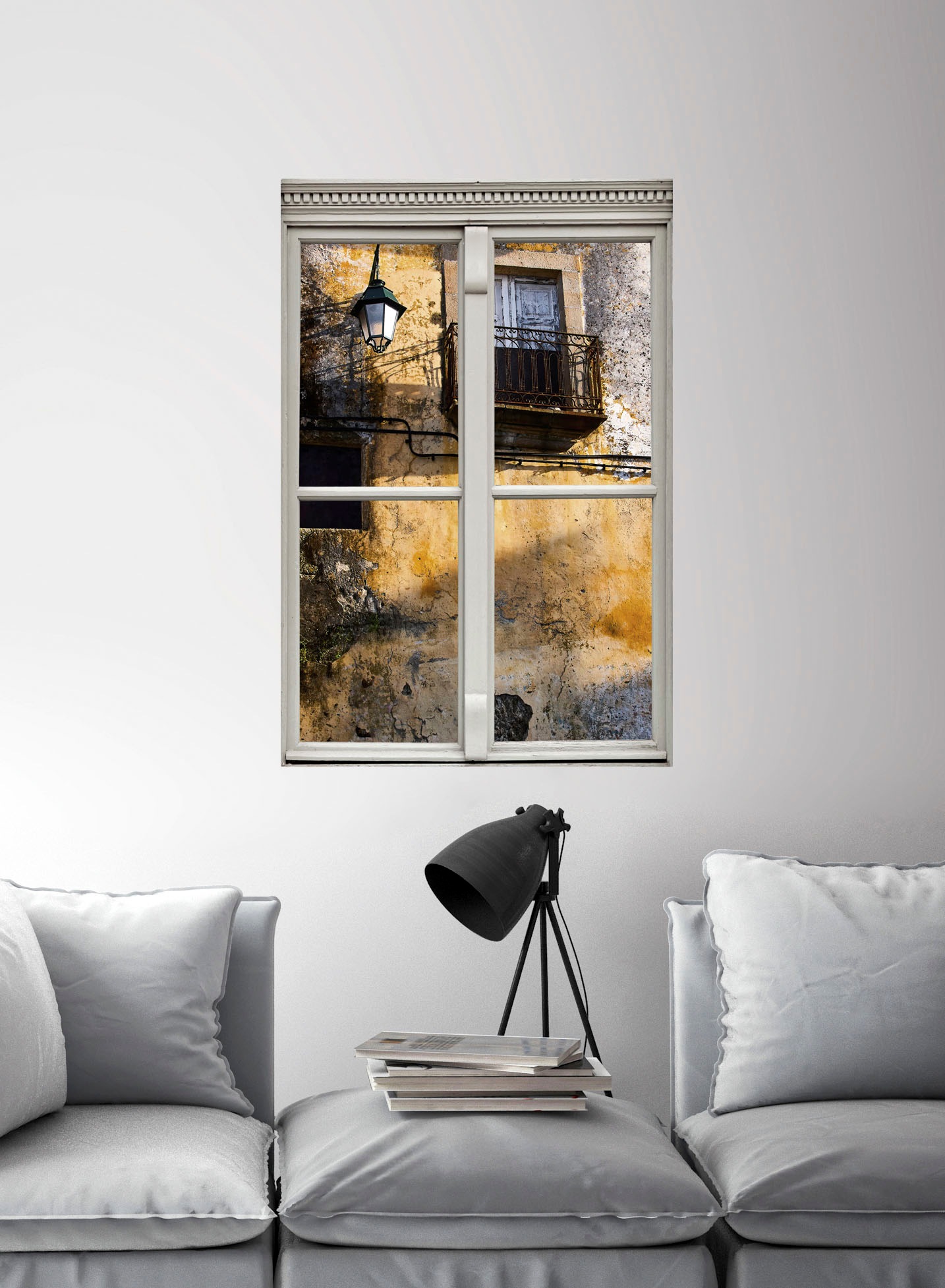 queence Wandsticker »Wand« Wandsticker, Wandbild, selbstklebend, 3D, Fenster
