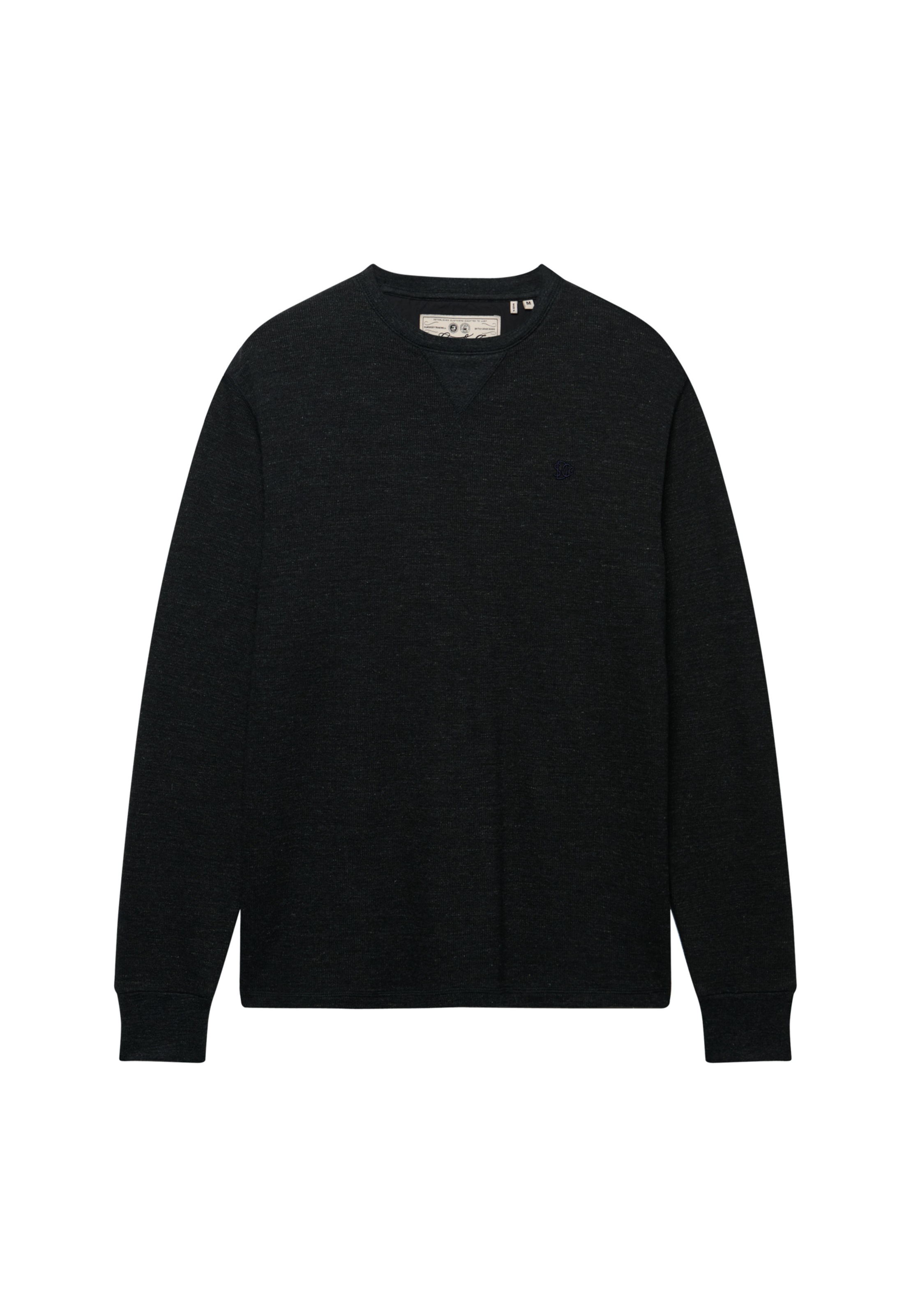 Superdry T-shirt à manches longues »CLASSIC SLUB WAFFLE TOP« en coton, coupe décontractée, avec encolure ronde