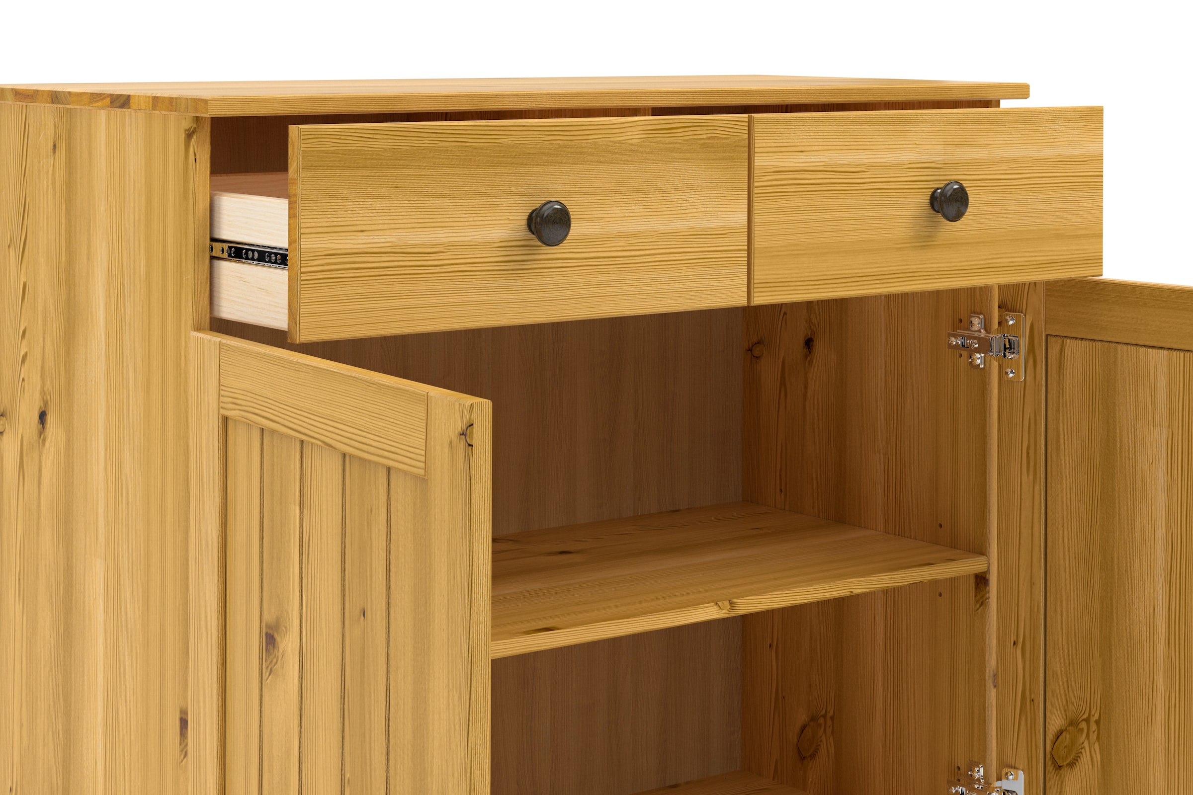 Home affaire Anrichte »Alby2« Mit 2 Türen, 2 Schubkästen und Metallgriffe, Breite 85 cm