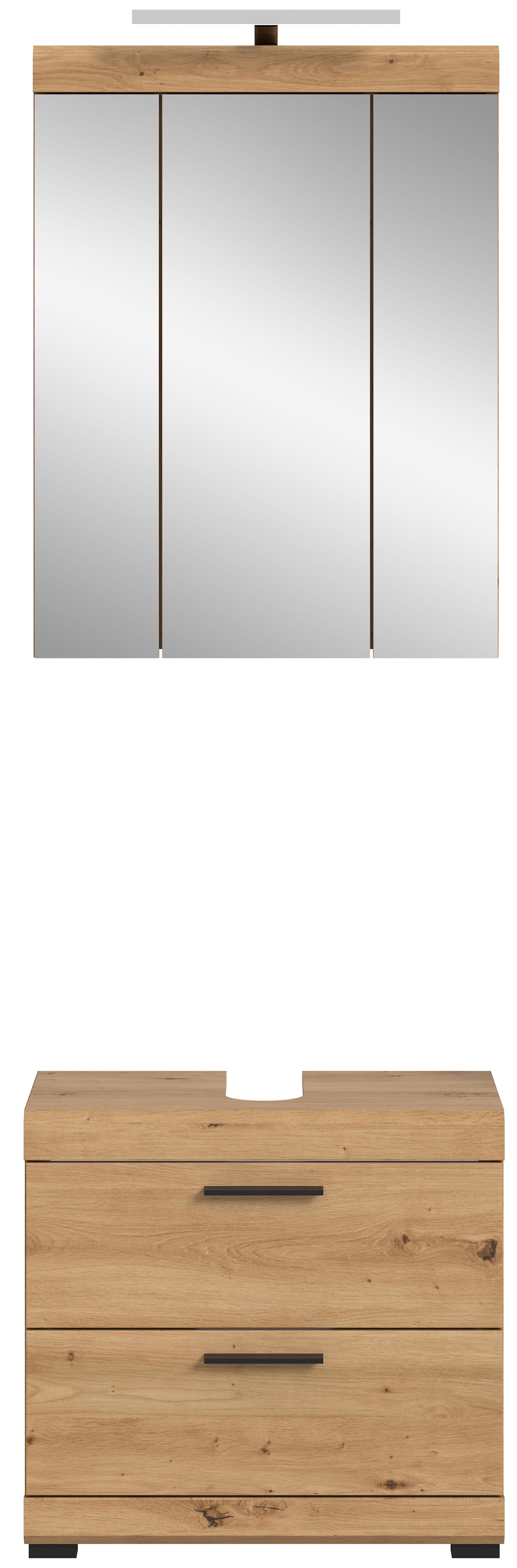welltime Ensemble de meubles de salle de bain »SIENA, 2 teilig, inklusive LED Beleuchtung, bestehend aus:« Ensemble, BEST-SELLER !, 2 cuis tlg.