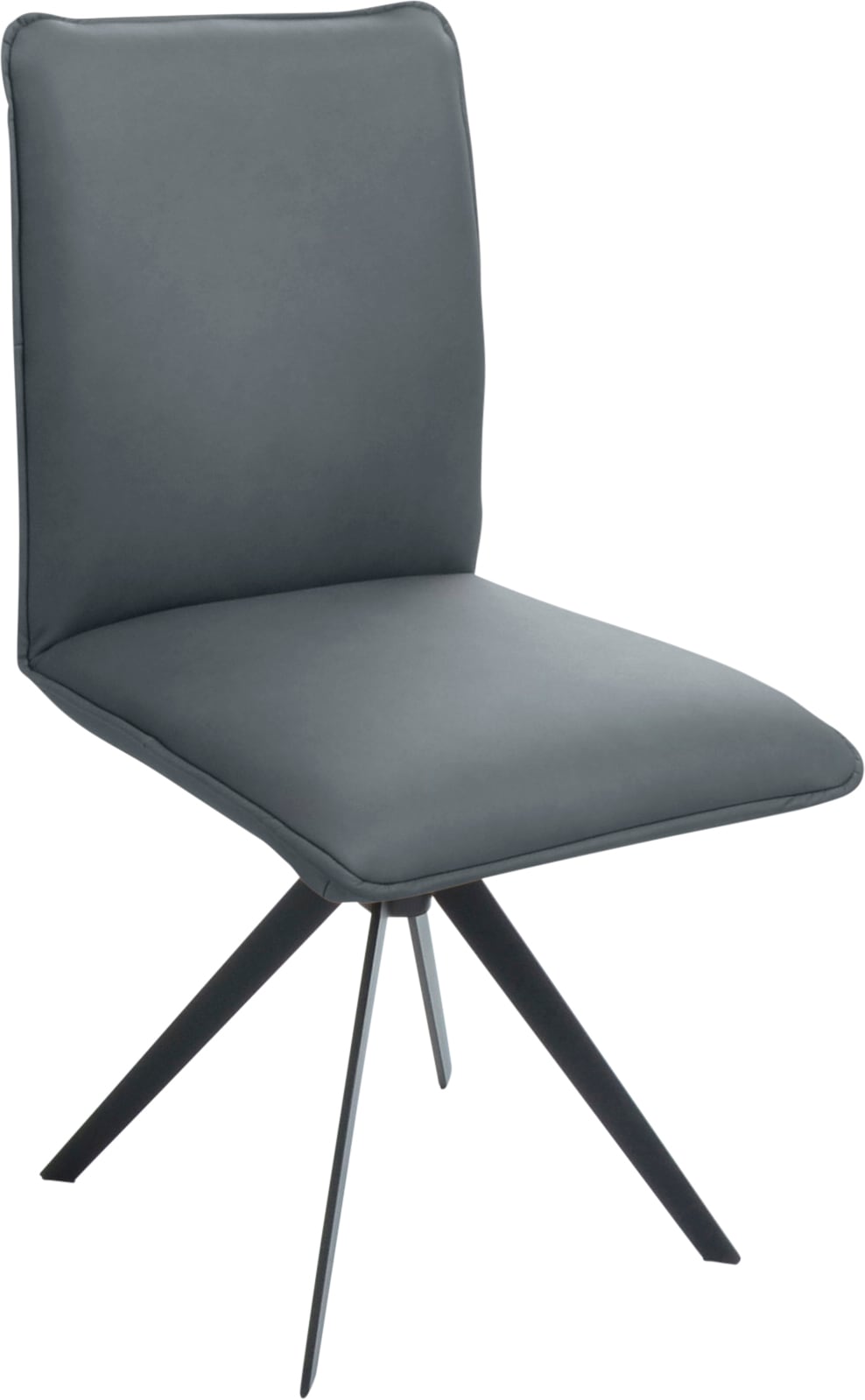 K+W Komfort & Wohnen Esszimmerstuhl »Drehstuhl, Lederstuhl« () Blitzdrehkreuz und Rückholfunktion, dekorativer 12mm Biese
