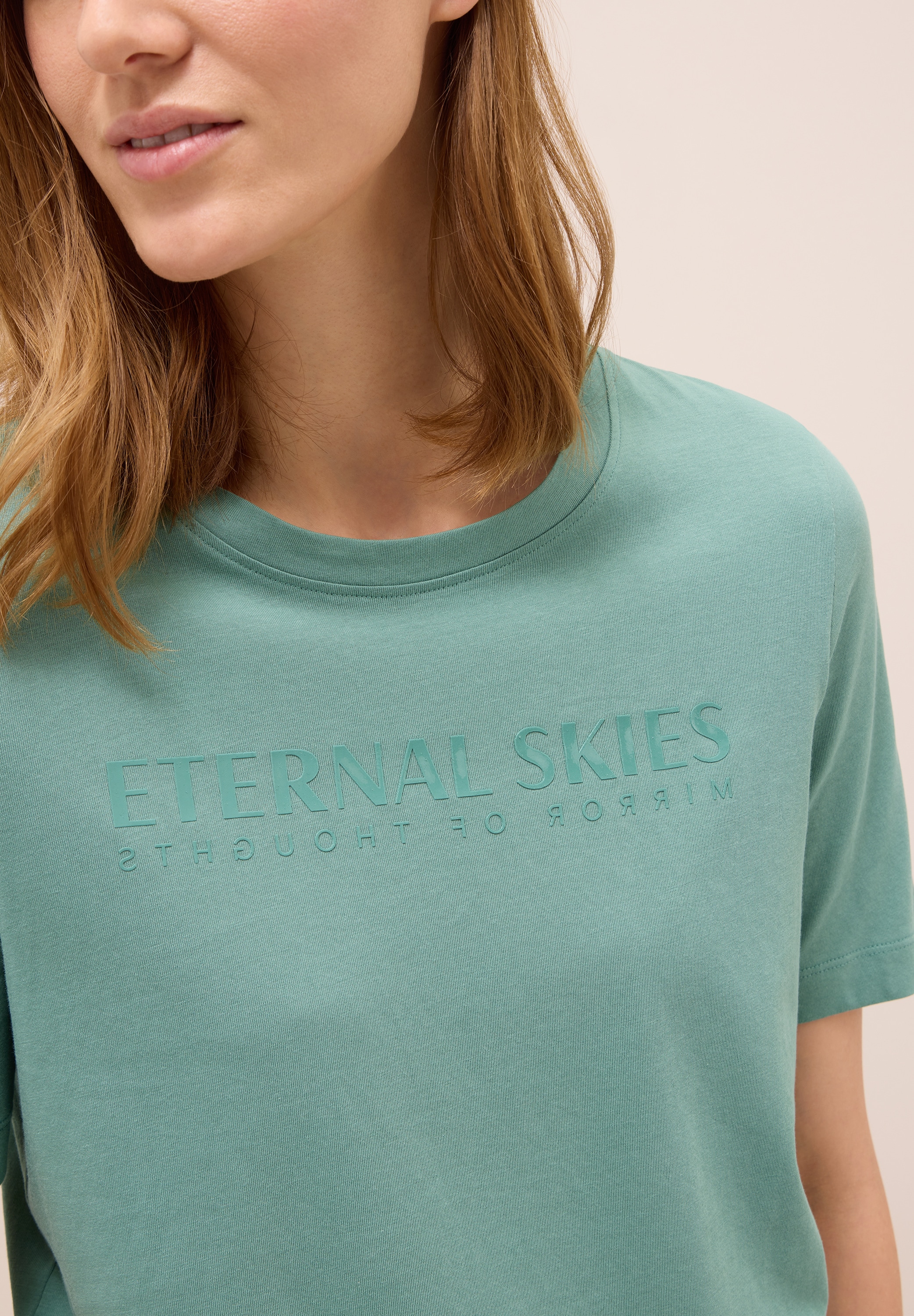 Cecil T-Shirt mit Wording Artwork