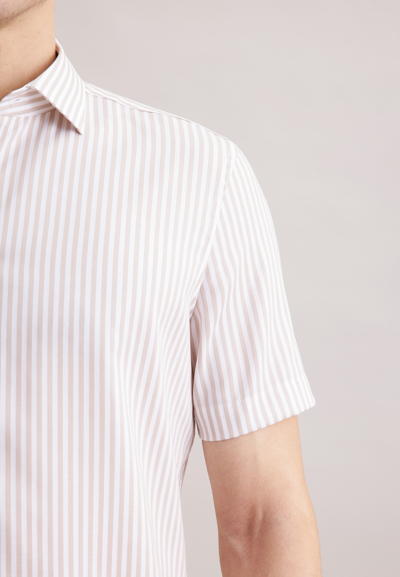 seidensticker Businesshemd »Shaped« Shaped 1/2 Kentkragen Streifen