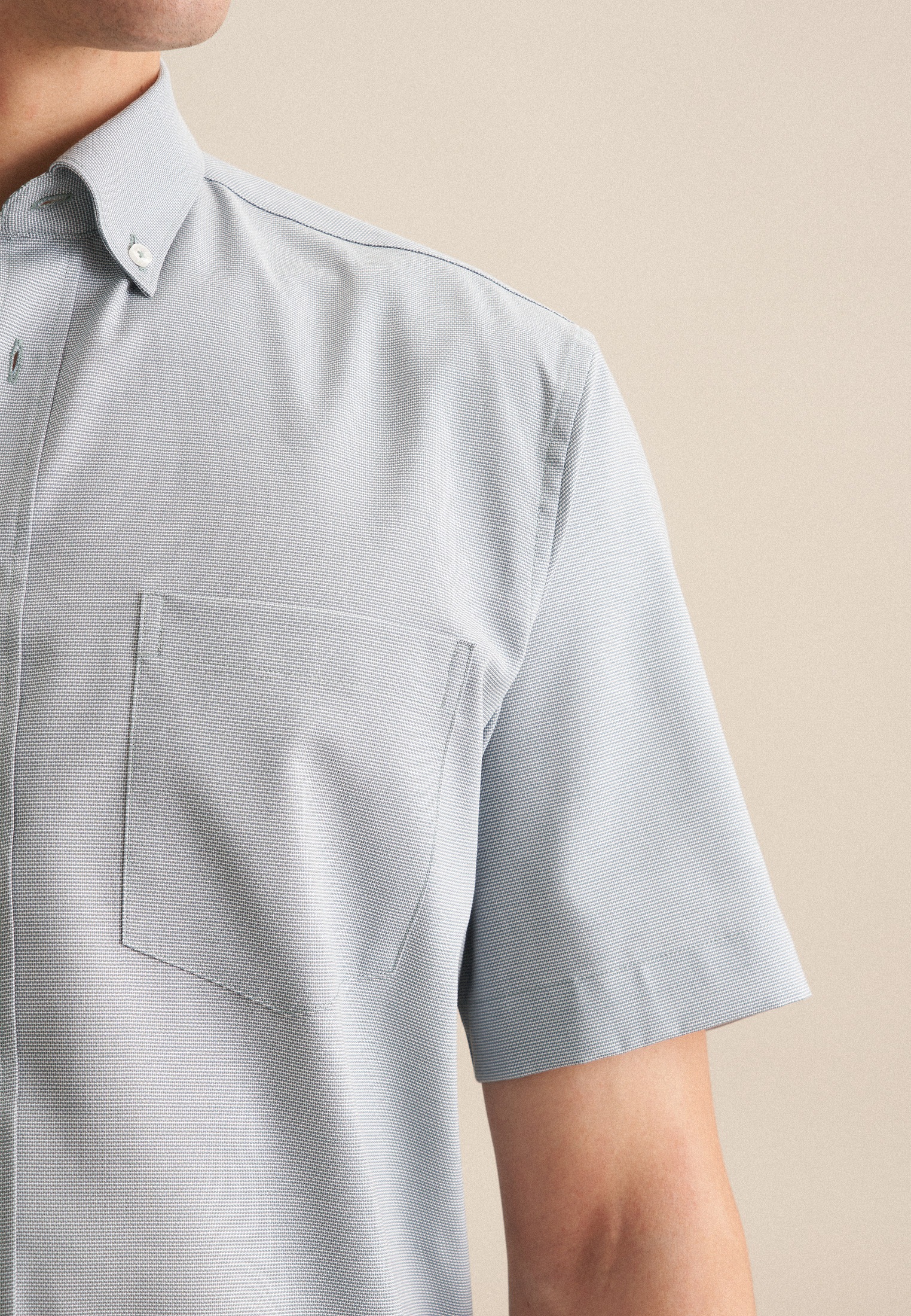 seidensticker Businesshemd »Comfort« Comfort 1/2 Button-Down-Kragen Struktur