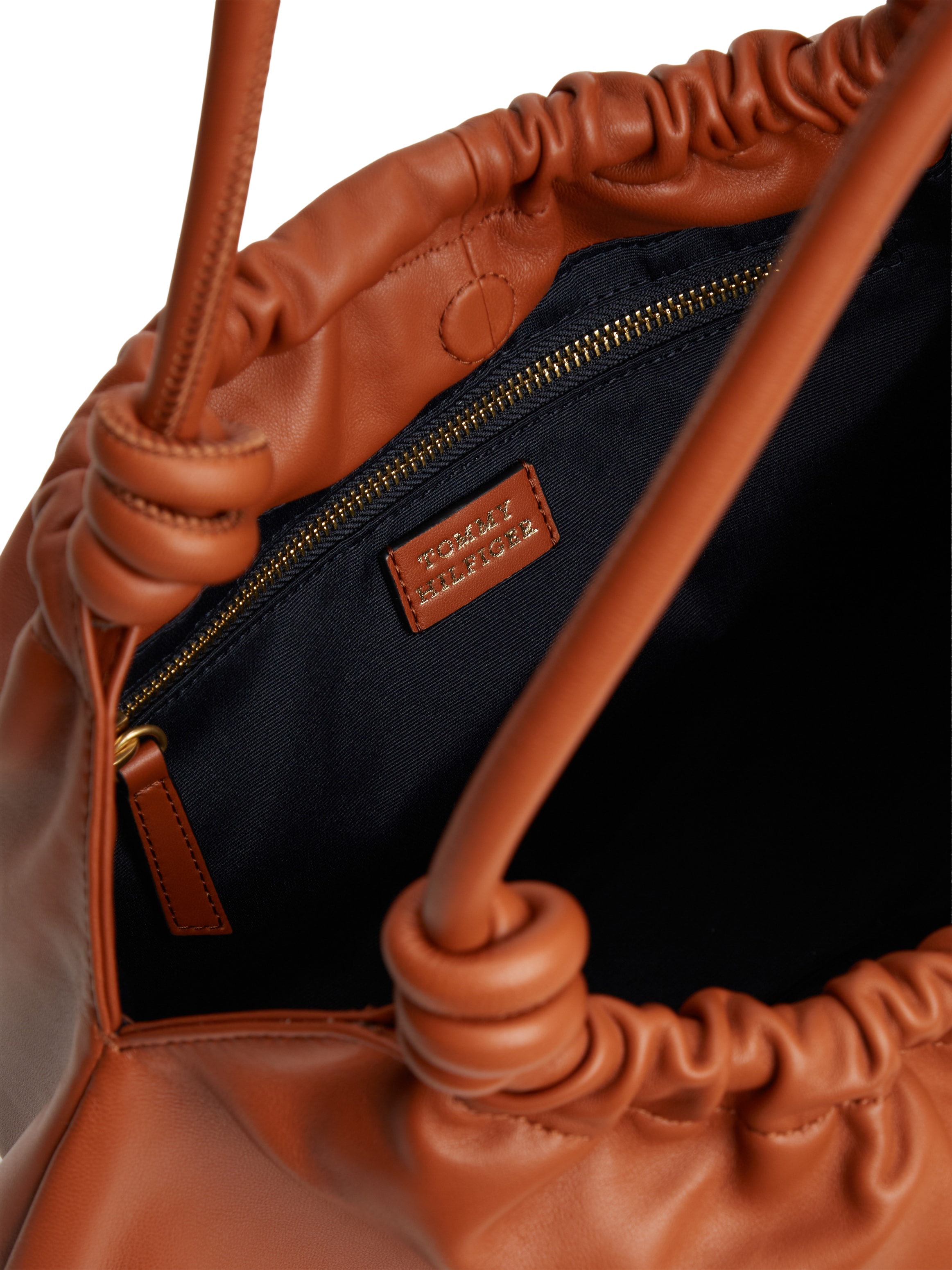 Tommy Hilfiger Hobo »TH SOFT LEATHER HOBO« sac à main femme, sac épaule, sac bandoulière avec logo doré