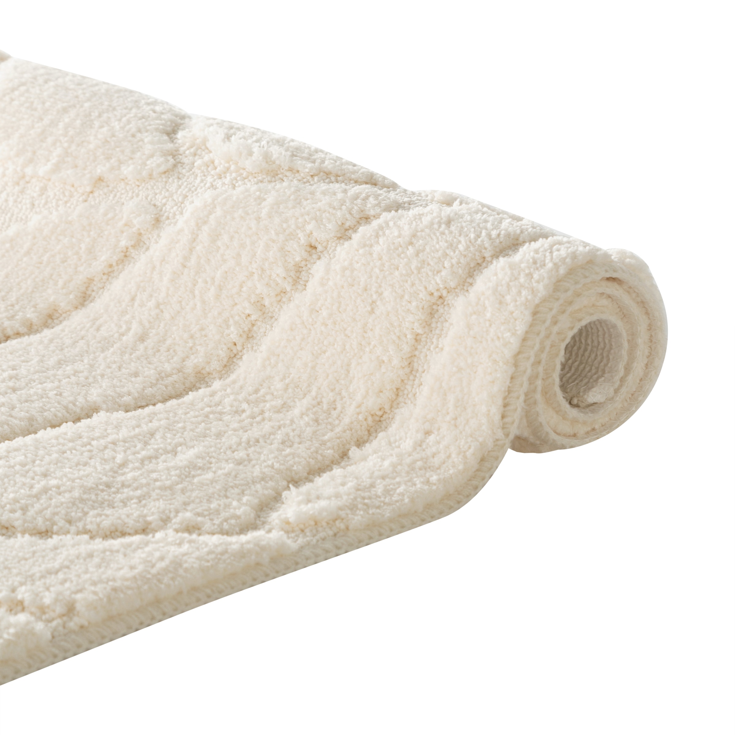 my home Tapis de bain »Epense, Badvorleger, Badezimmer Teppich, Duschmatte mit Blattstruktur« Höhe 10 mm Badteppich, Uni, Blätter, Hoch-Tief, verschiedene Farben und Grössen