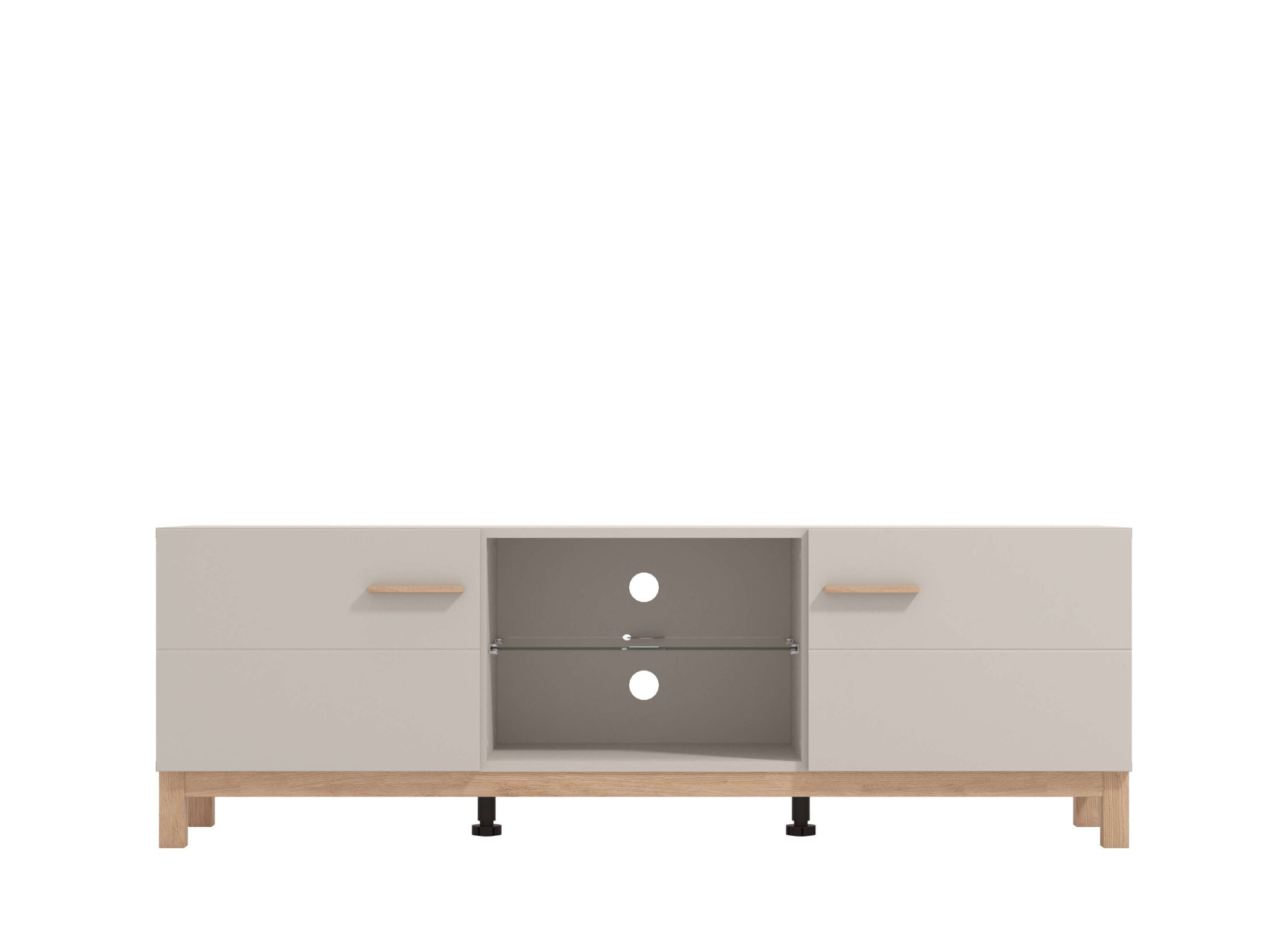 Home affaire Banc TV »Essex, TV-Board, TV-Kommode, TV-Schrank, TV-Unterschrank, TV-Möbel« Elegantes Lowboard (154 cm) in Kaschmir mit viel Stauraum