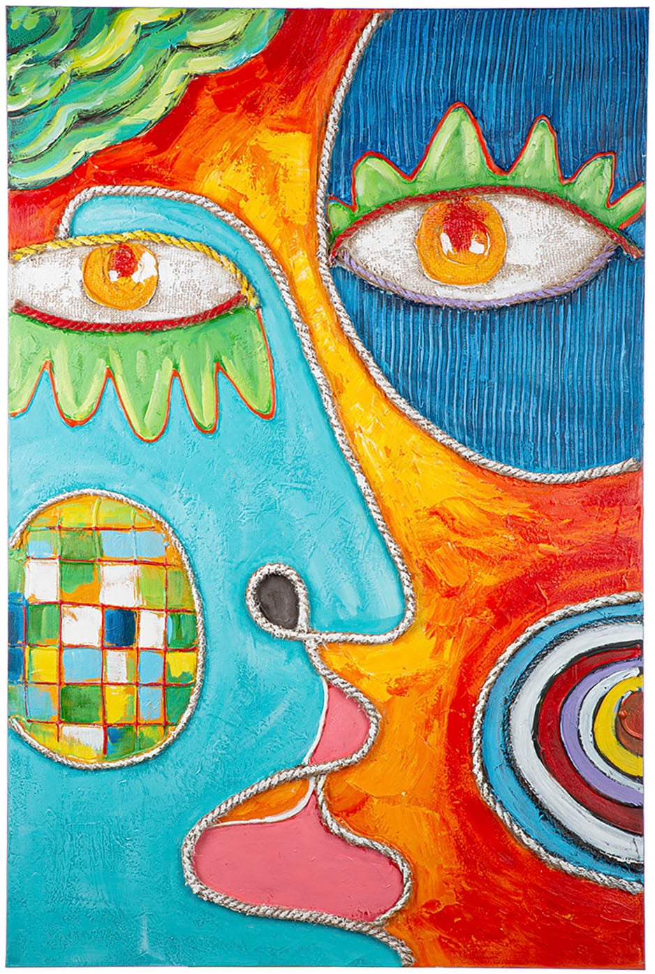 Casablanca by Gilde Tableau sur toile »Visage rechteckig« 1 cuis tlg.