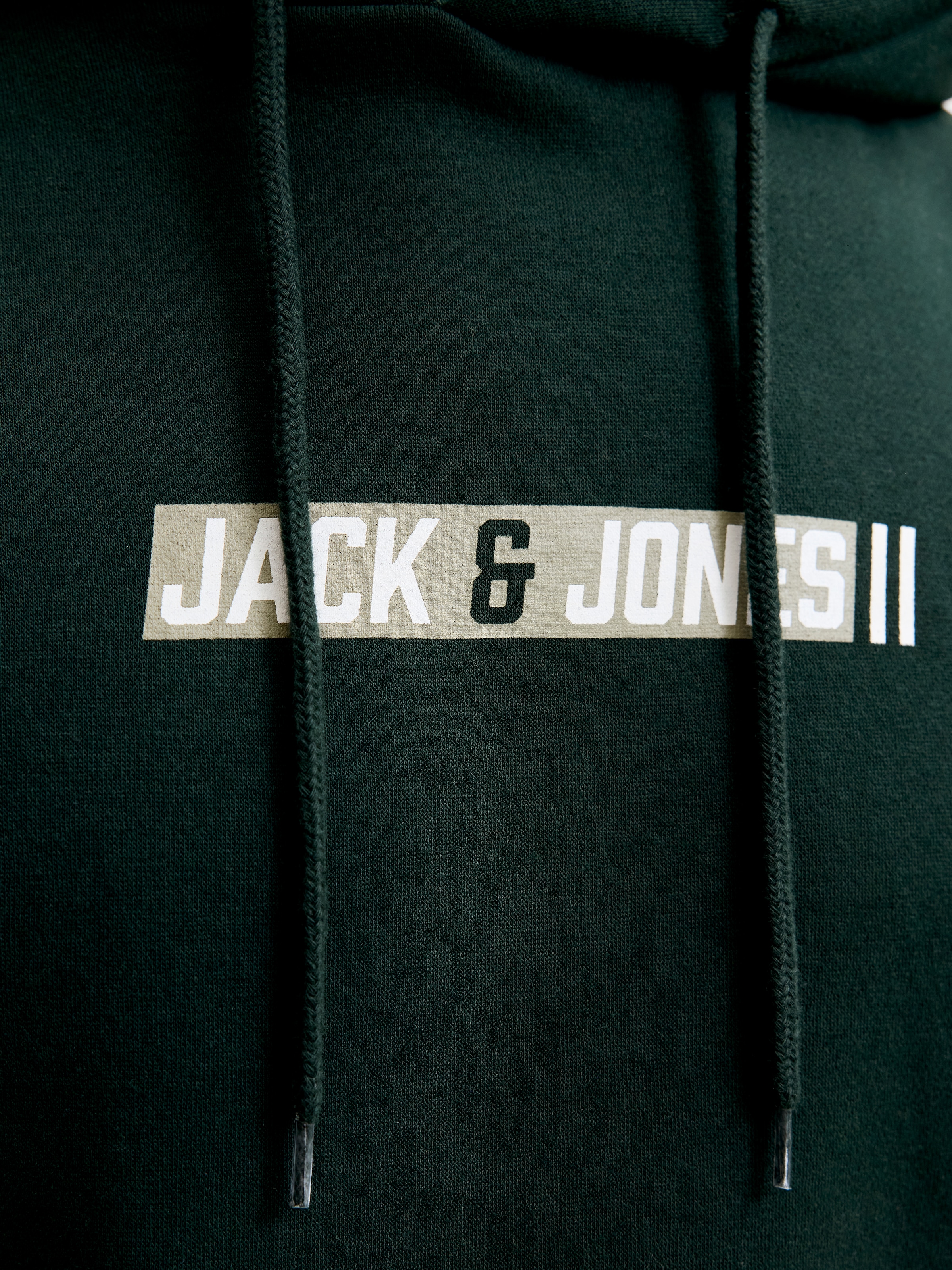 Jack & Jones PlusSize Kapuzensweatshirt »JJMUNK SWEAT HOOD PLS«, Materialmix, normal geschnitten
