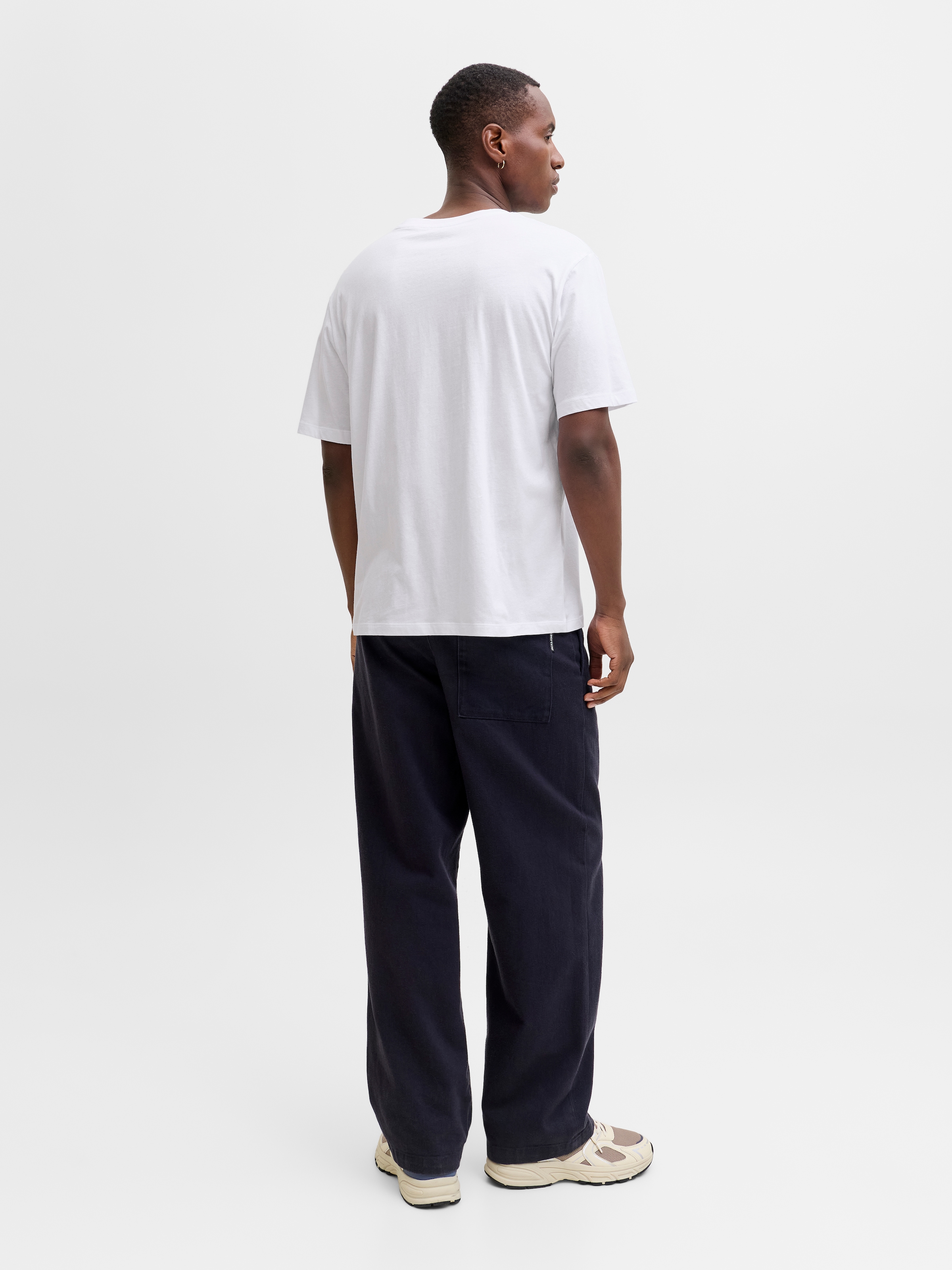 Jack & Jones T-shirt à manches courtes »JJHUGO LOOSE TEE SS CREW NECK 3PK MP« Baumwolle, loose fit