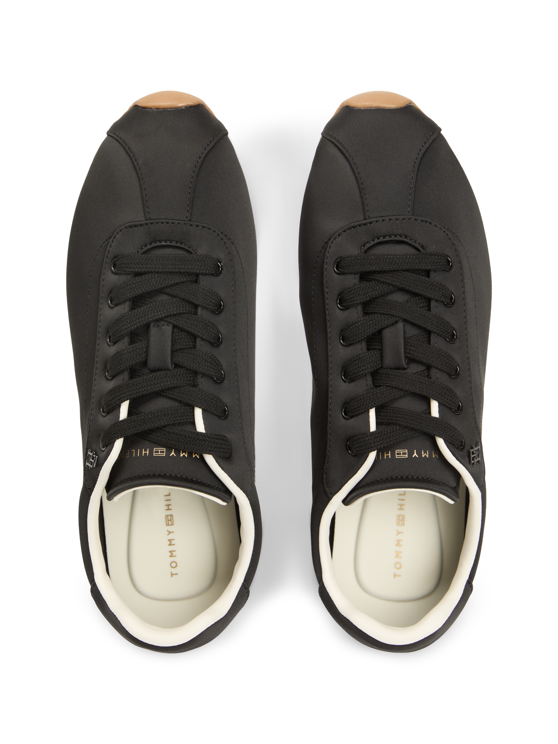 Tommy Hilfiger Sneakers »TH BELLA LOW RUNNER SATIN«  chaussure de loisirs, chaussure basse, à lacets avec logo TH latéral