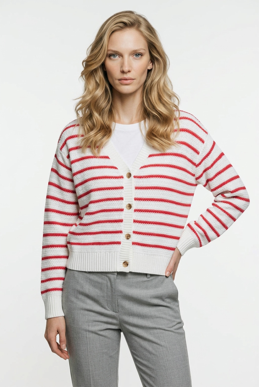 Levi's® Cardigan »SNOWFLAKE CARDIGAN« gestreift, mit Knopfleiste