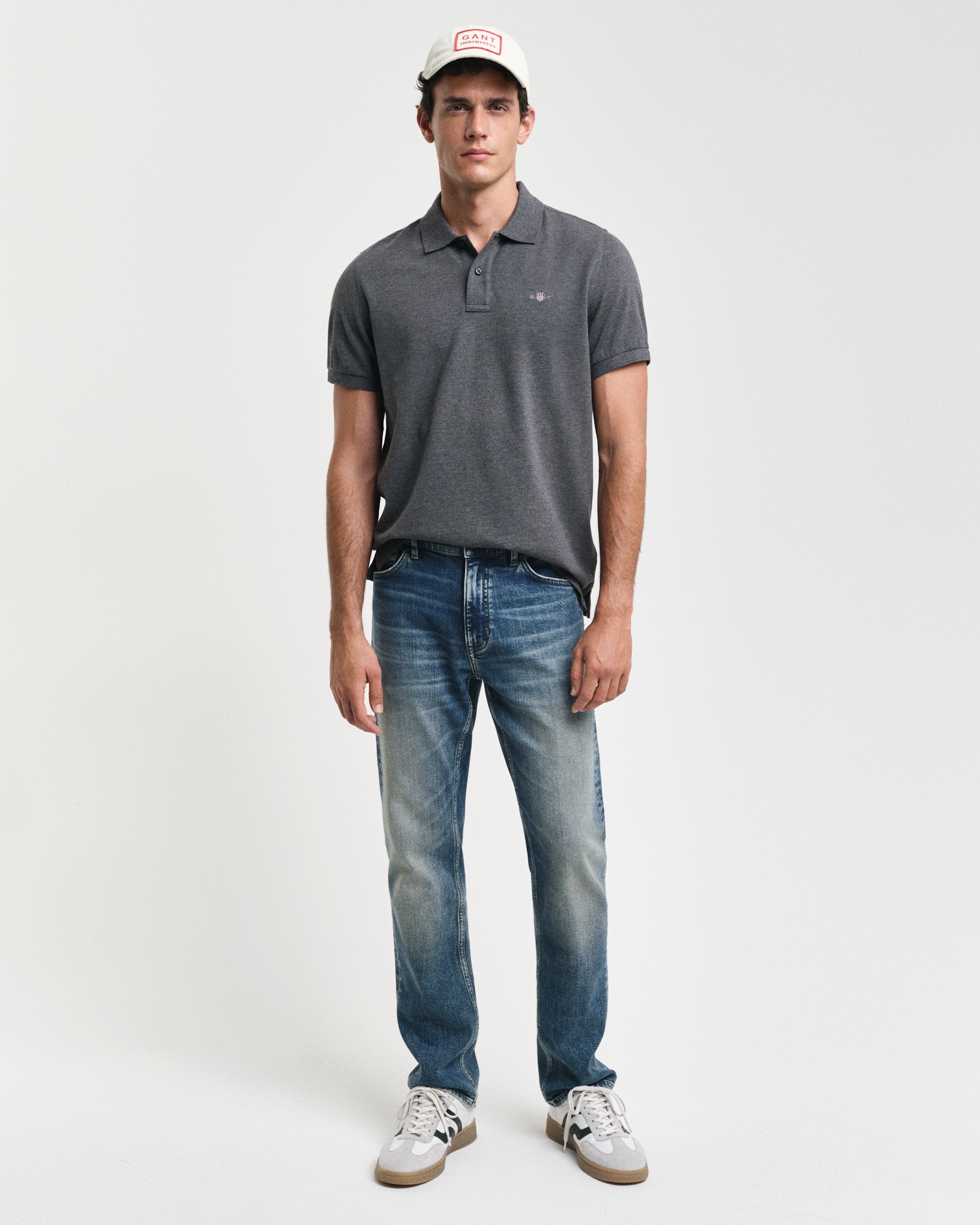 Gant Polo »REG SHIELD SS PIQUE POLO« mit Logo und Flachstrickkragen 100% Baumwolle Pique