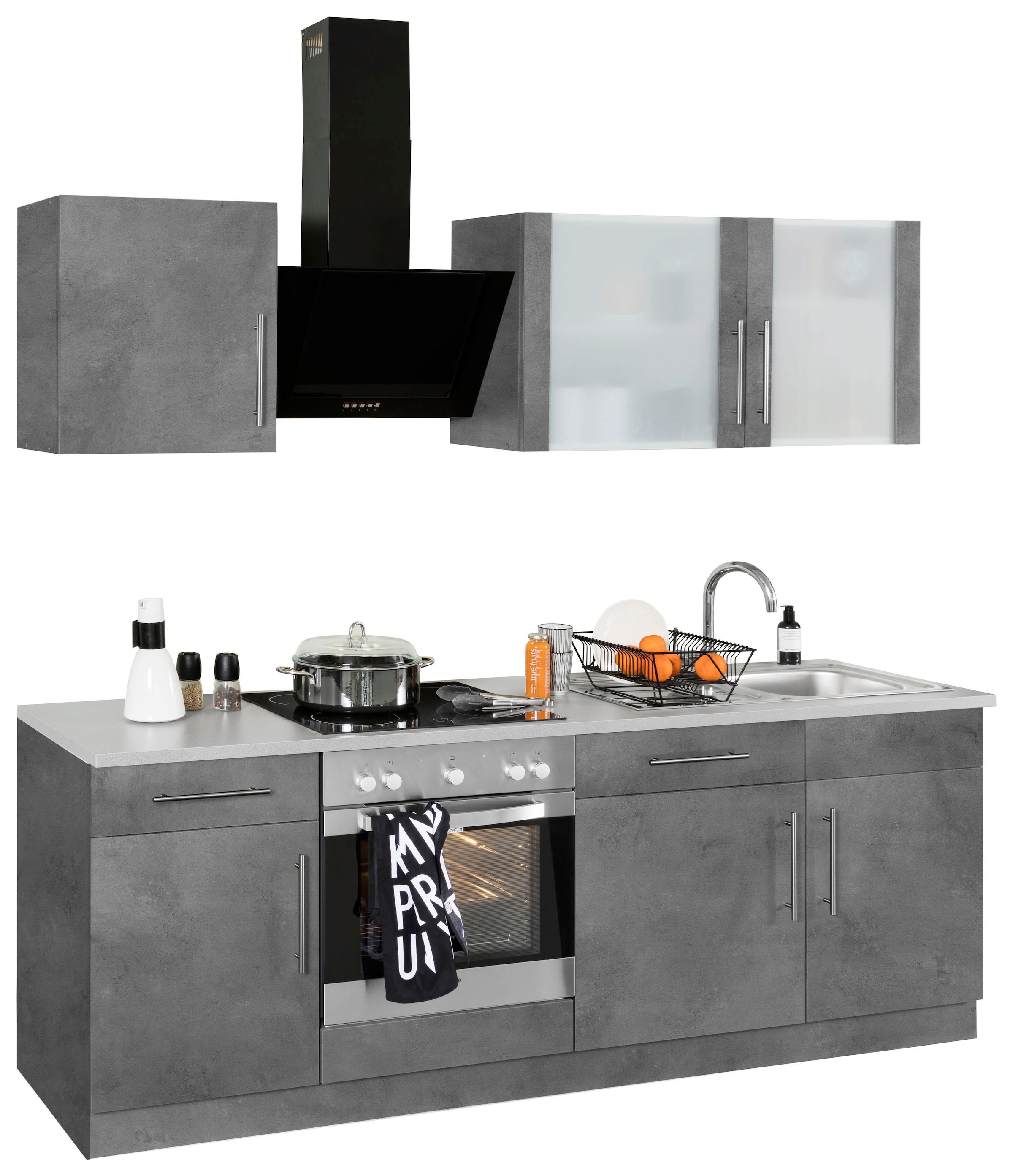 wiho Küchen Kitchenette »Cali, TOPSELLER« ohne E-Geräte, Breite 220 cm