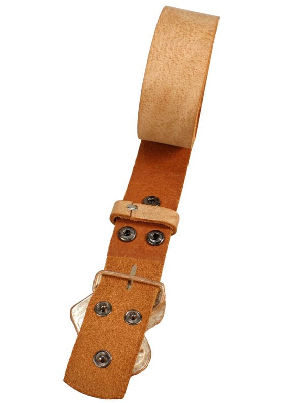 Rettungsring Gürtel Ledergürtel mit austauschbarer Schliesse »Rosenherz Halb Rosa«