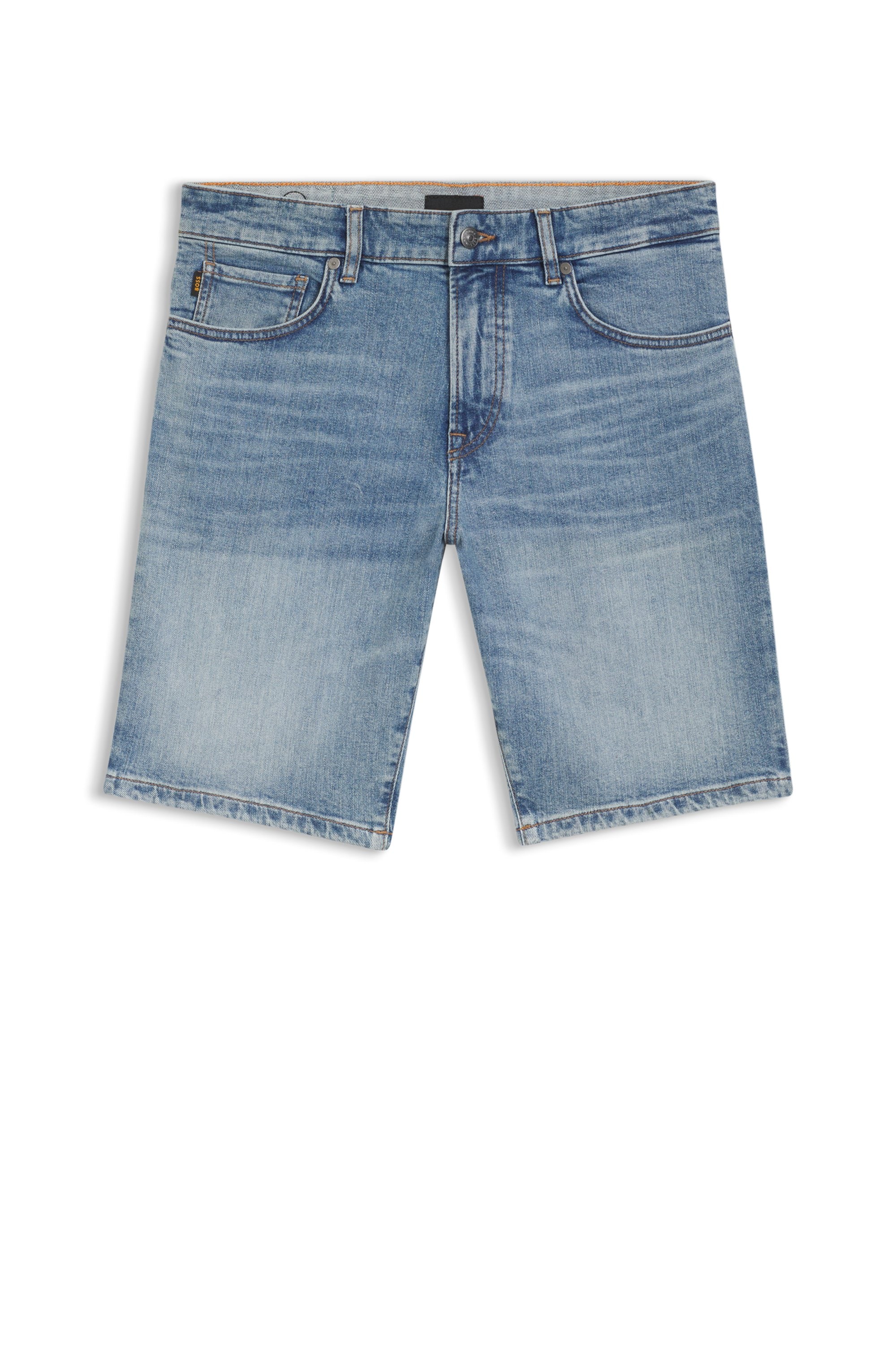 BOSS ORANGE Short en jean »Maine« Regular Fit, denim stretch, used washed