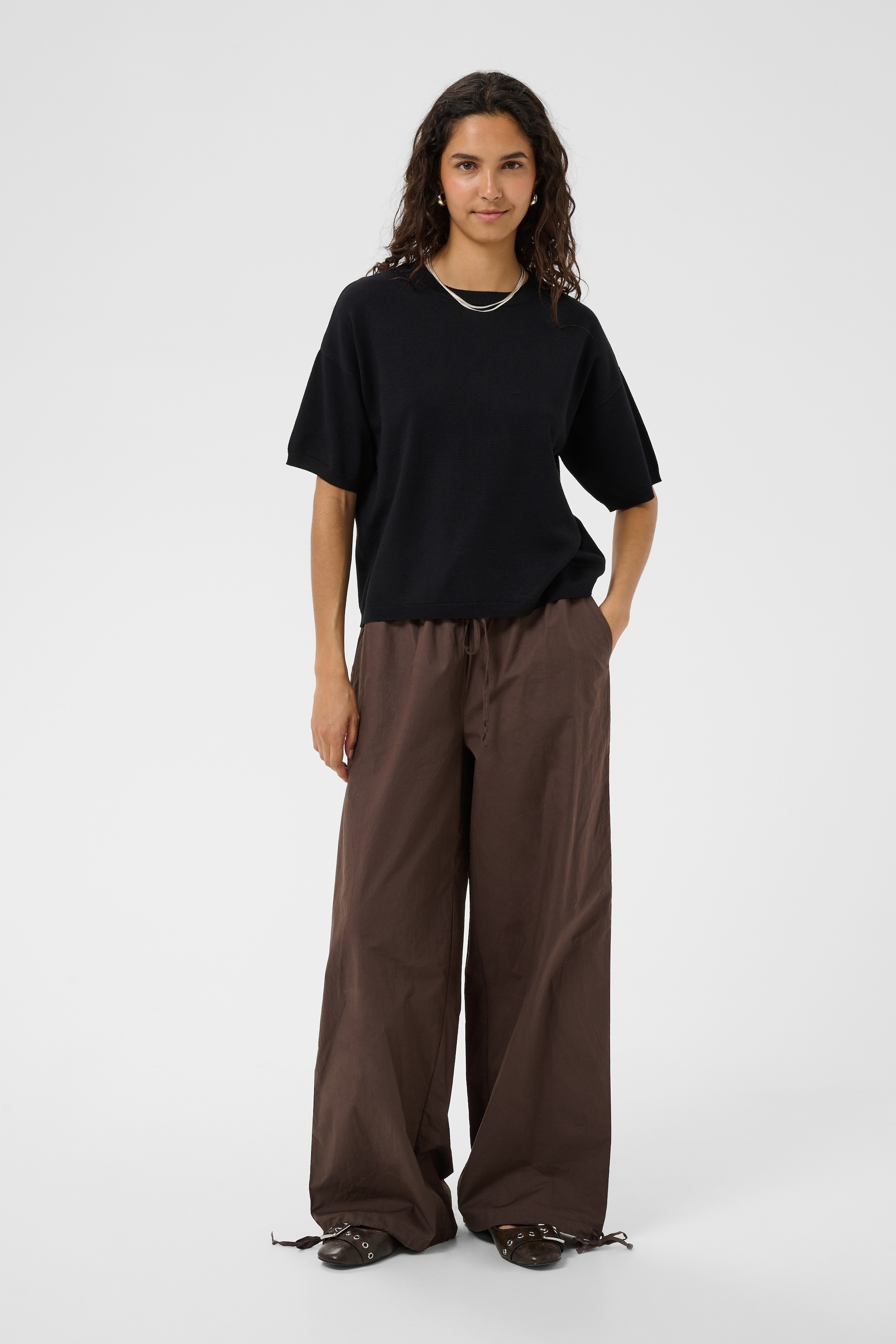 Saint Tropez Pull en tricot »MilaSZ Boxy SS Pullover« mélange viscose, coupe oversize