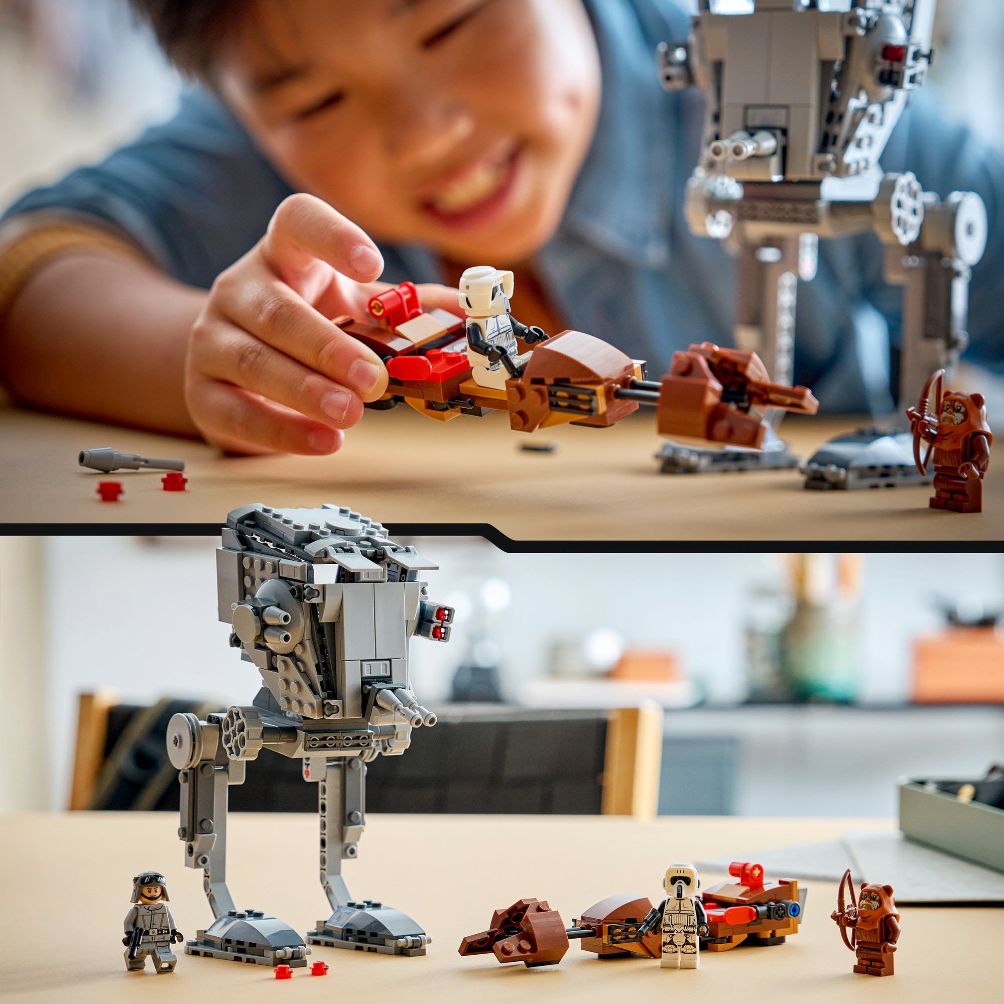 LEGO® Pions de construction »SMART Play: AT-ST Angriff auf Endor (75424), LEGO Star Wars ™« Mit SMART Brick kombatibel (nicht im Lieferumfang enthalten)