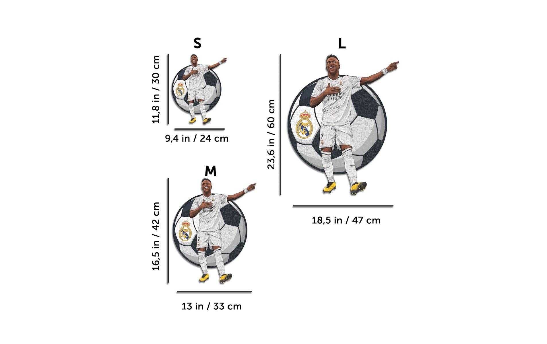   Puzzle »Iconic Vinicius Jr. - Real Madrid« Holzart: Birke (Herkunftsland: China)
