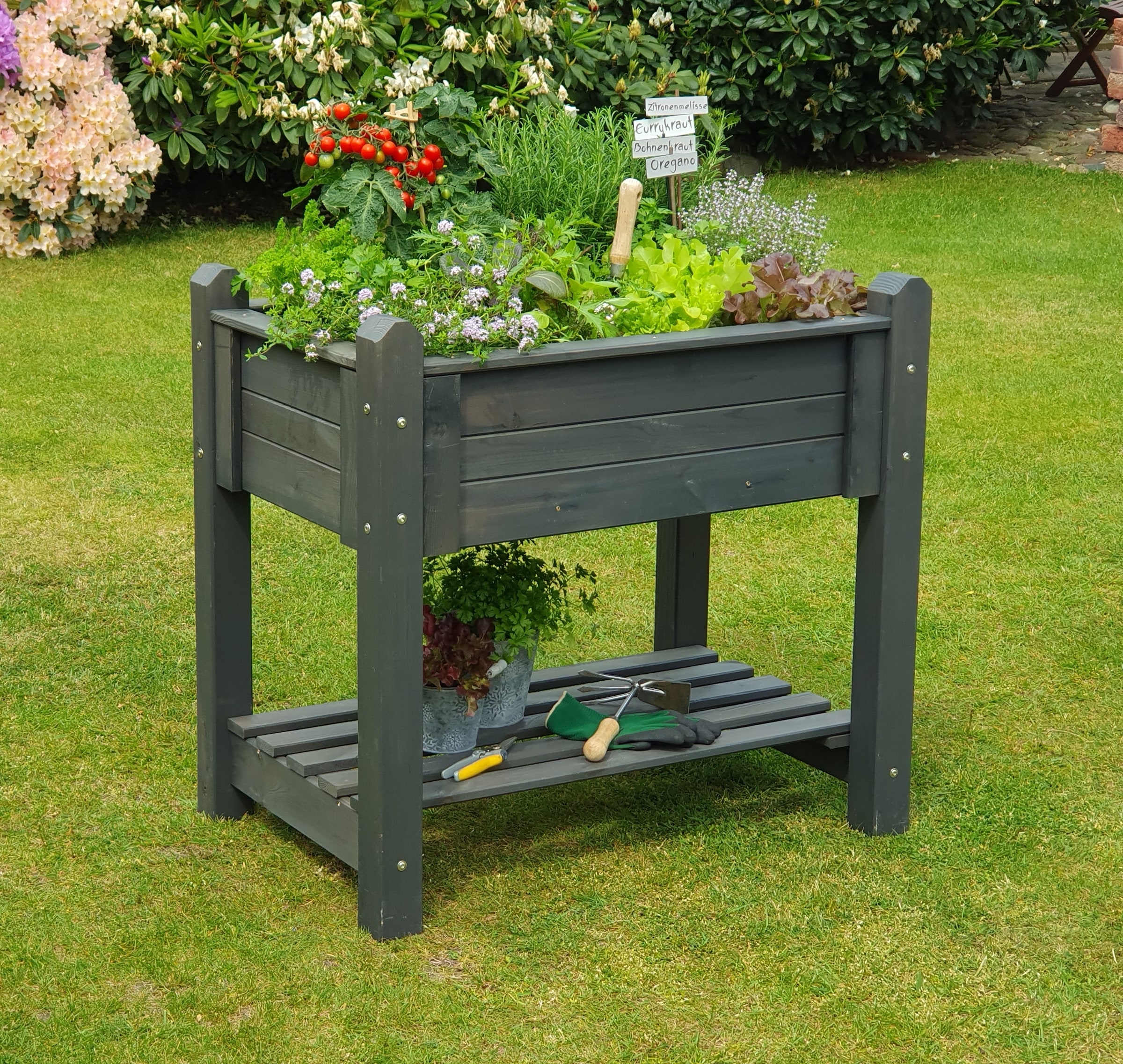 promadino Blumenkasten Kräuterbeet klein, BxTxH: 90x60x84,5 cm