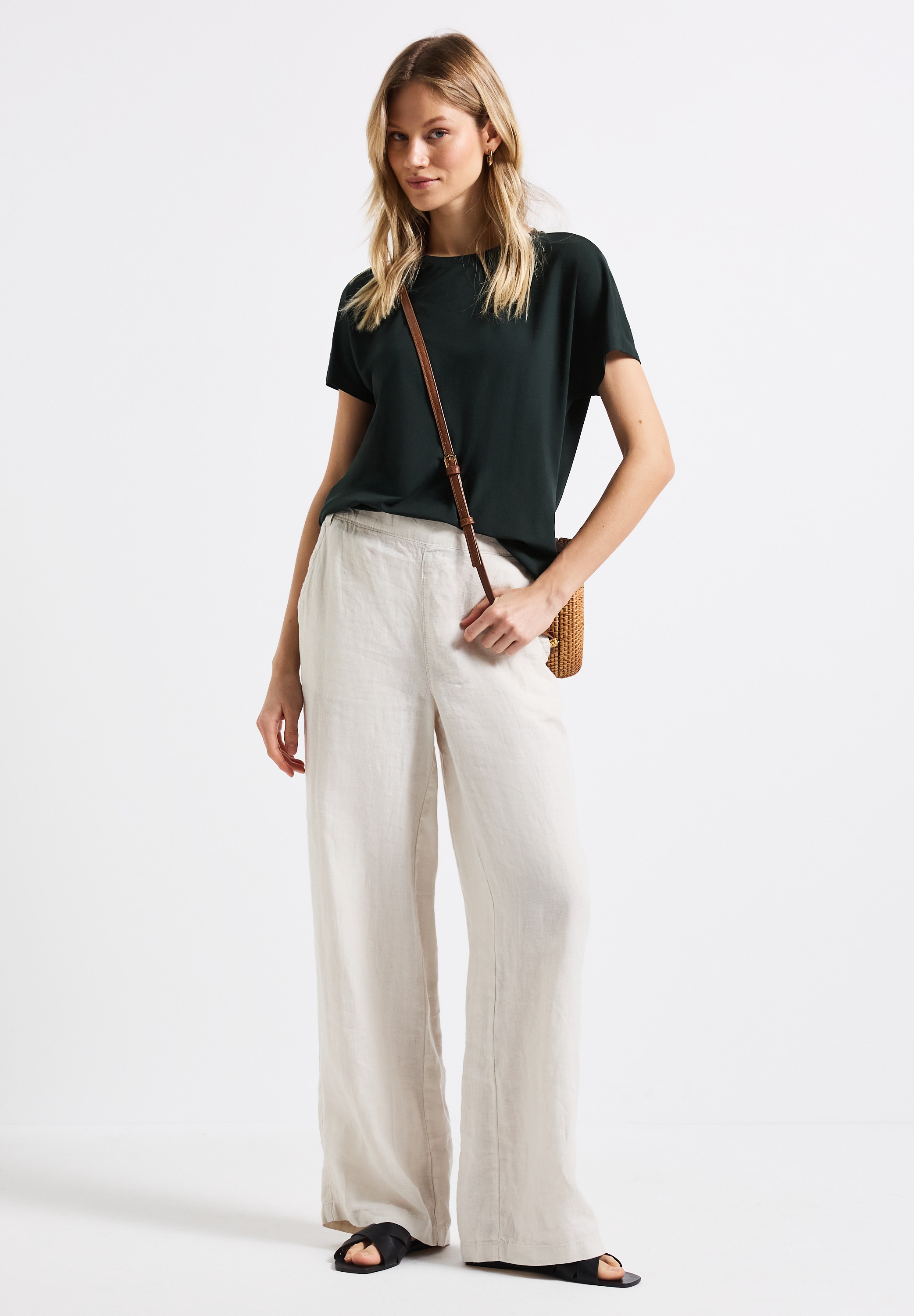 STREET ONE Shirttop »Style Crista« mit hängenden Schultern