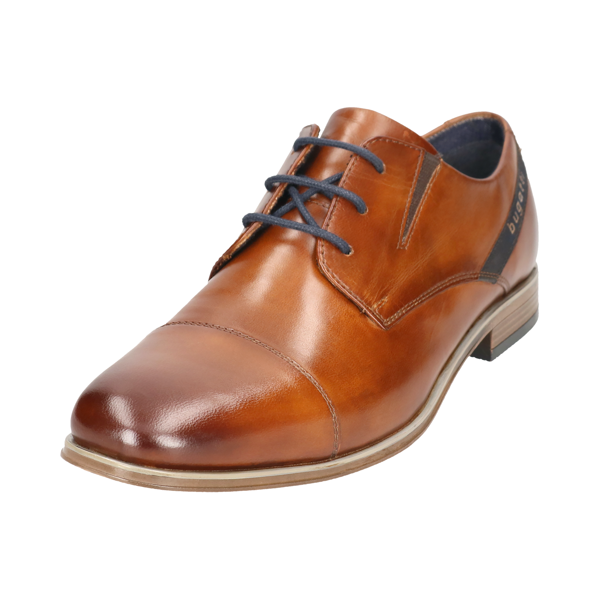bugatti Schnürschuh  Halbschuh, Business-Schnürer, Anzugschuh mit seitlichem Logoschriftzug