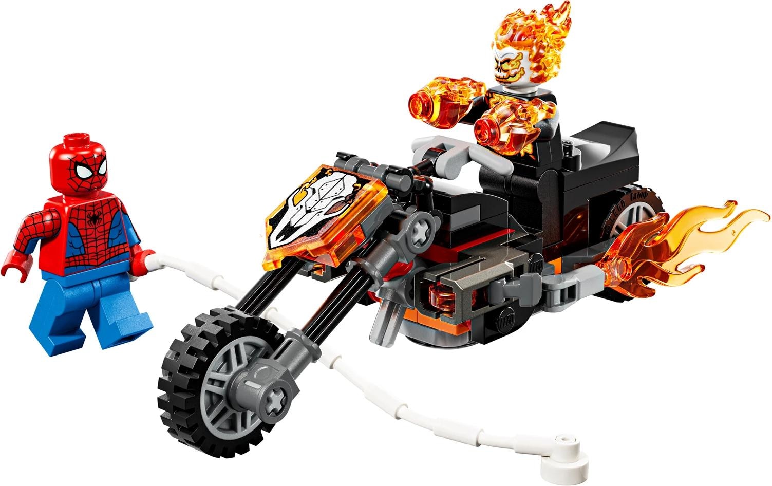 LEGO® Konstruktionsspielsteine »Marvel Spider-Man vs. Ghost Rider auf seinem Motorrad 76335«