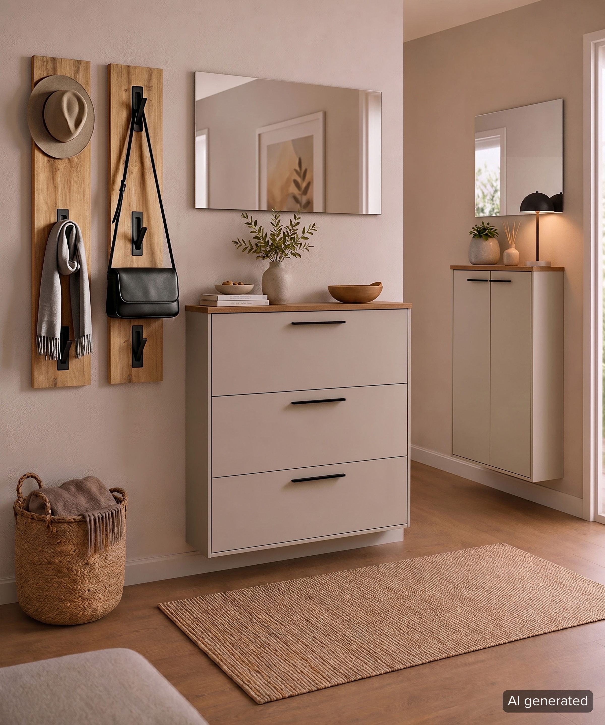 Schildmeyer Miroir »Saga, Spiegelfläche 55 x 55 cm, Made in Germany« fabriqué en Allemagne