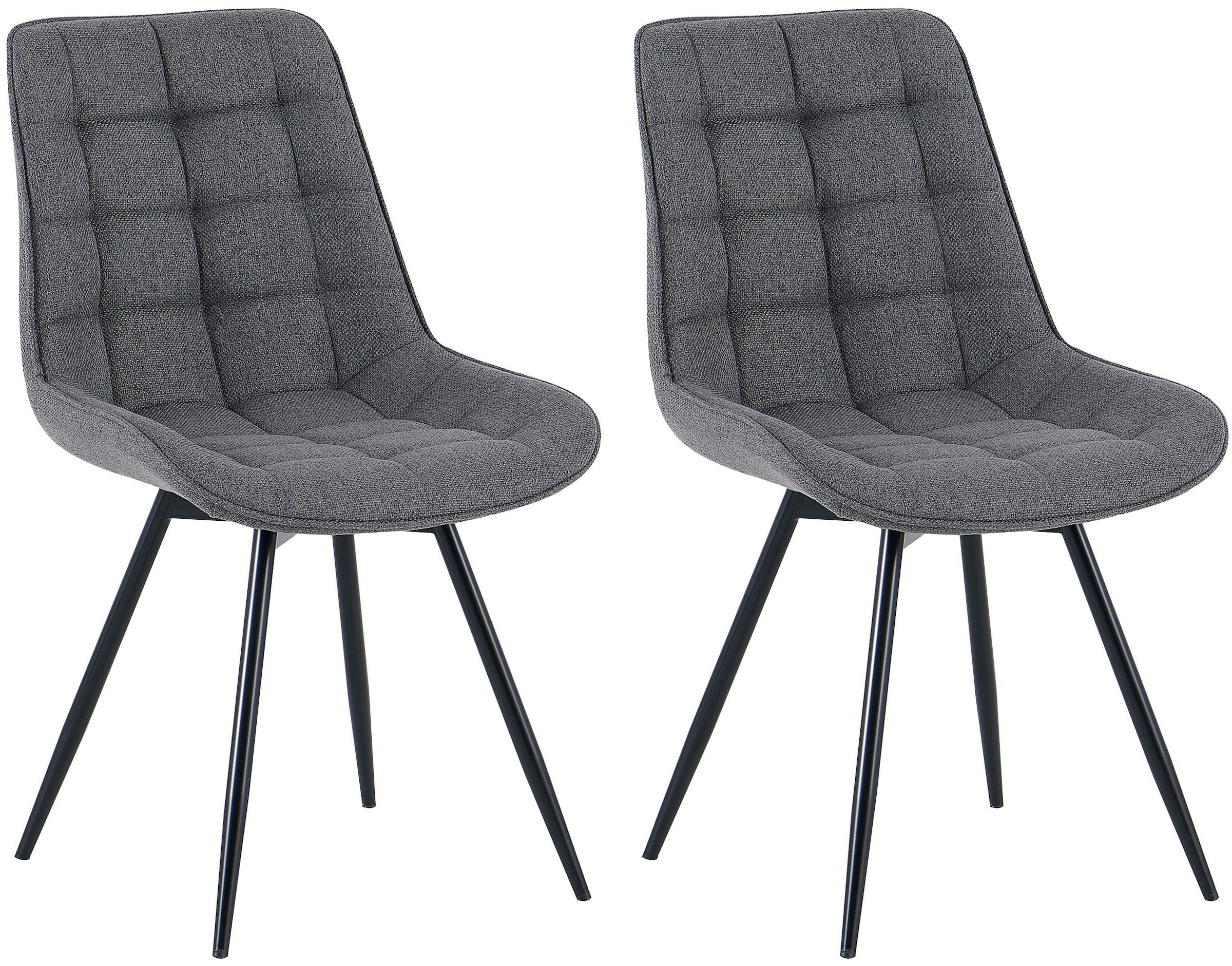 GOODproduct Chaise de salle à manger »Catania« (Set) 2 cuisbequemer Stuhl, 360 Grad drehbar in verschiedenen Stoffen und Farben.