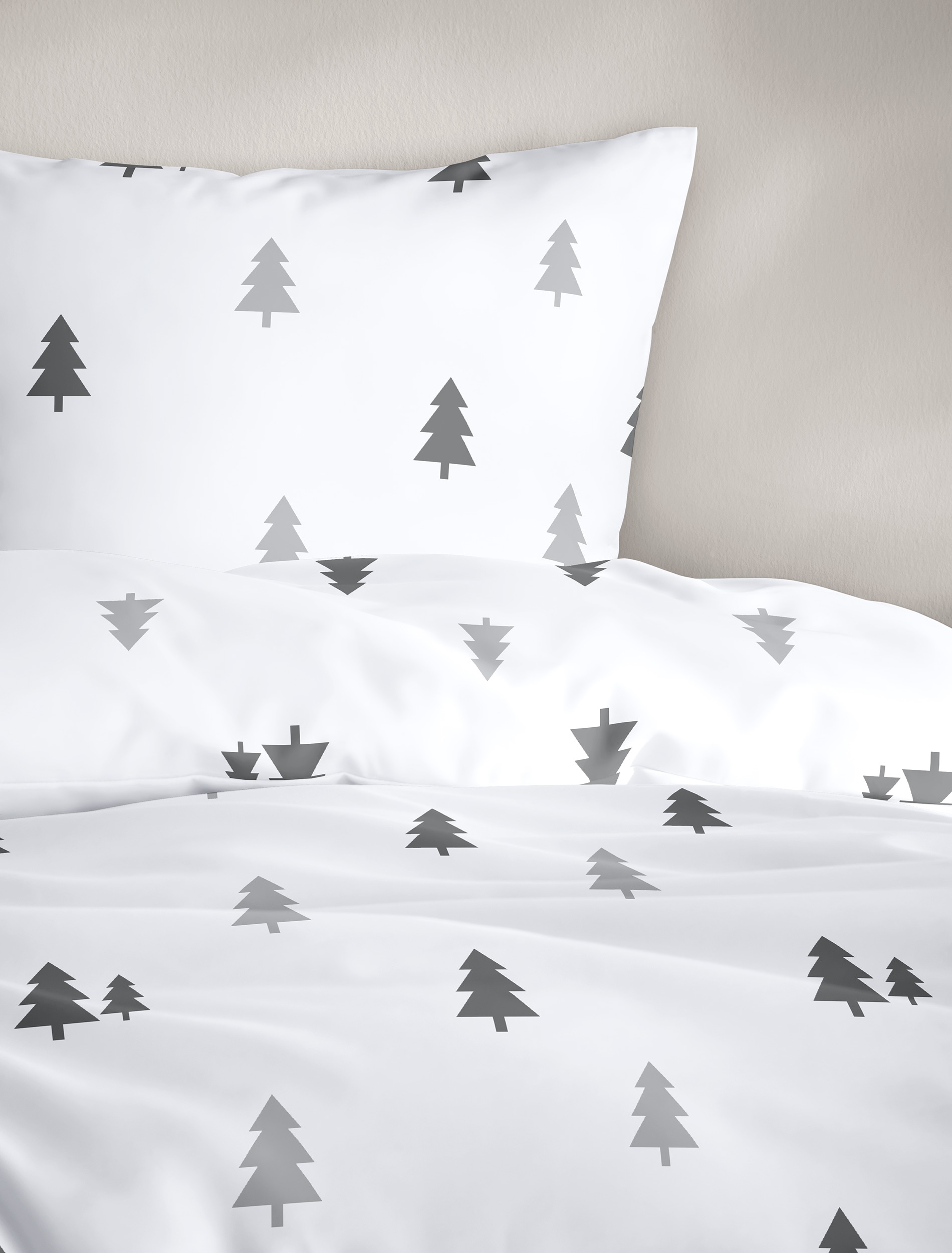 BIERBAUM Linge de lit »4175« 2 cuis tlg. Mako-Satin, 100 % Baumwolle, pflegeleicht