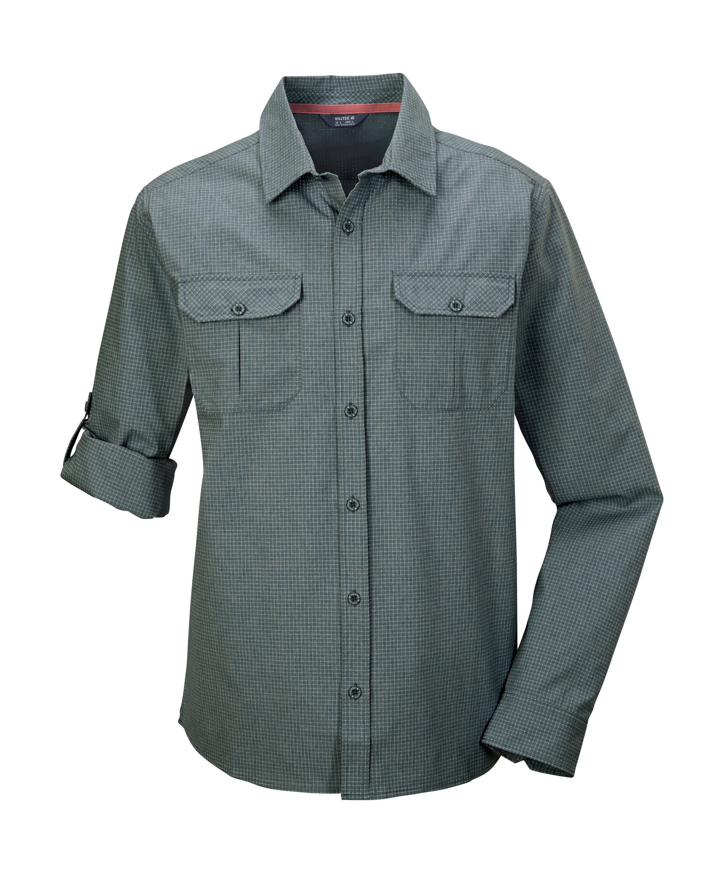 Killtec Funktionshemd »KOS 48 MN WVN SHRT« Atmungsaktives, wasserabweisendes, schnelltrocknendes Herren Hemd