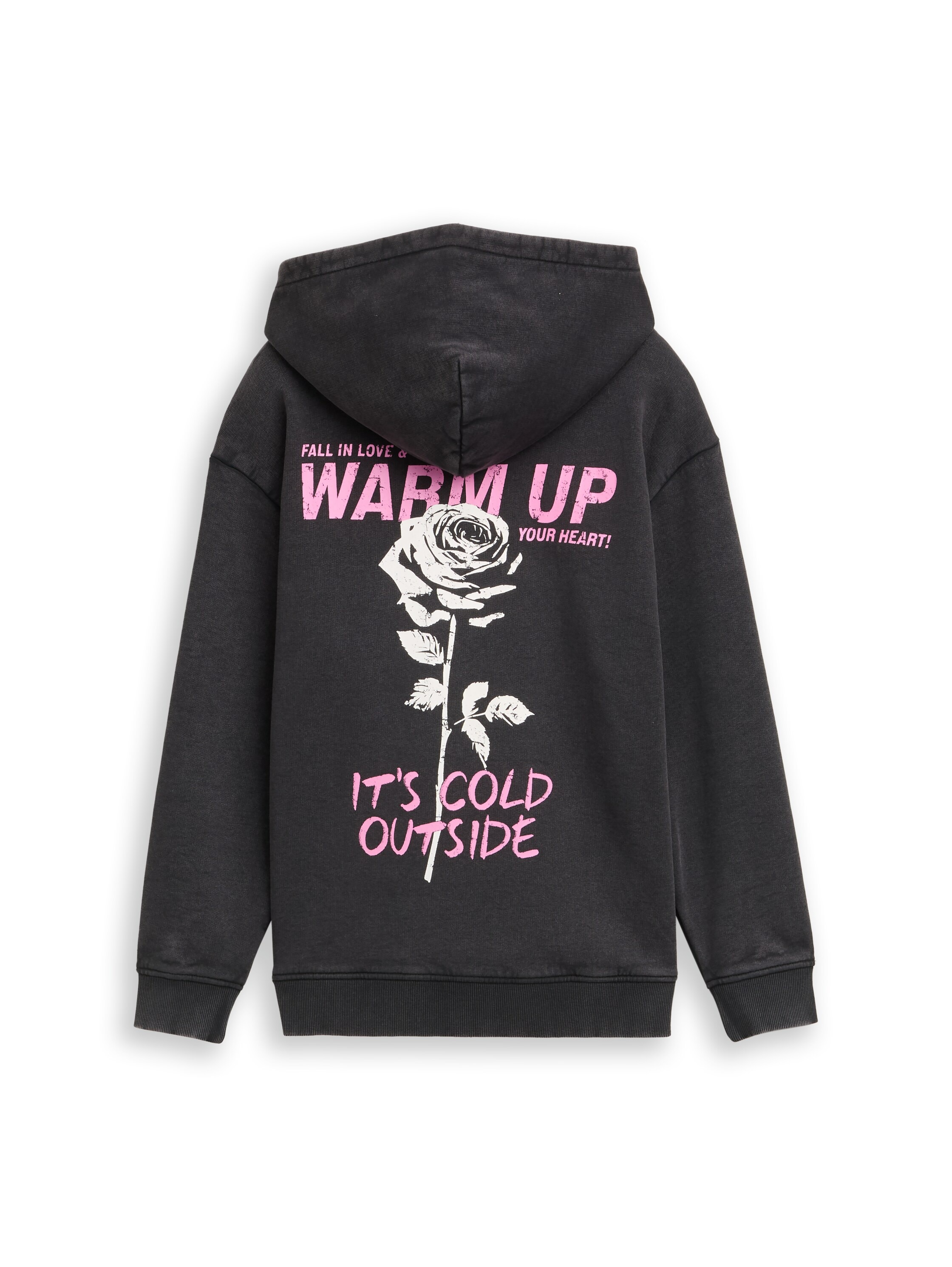 TOM TAILOR Kapuzensweatshirt mit Front-und Rückenprint