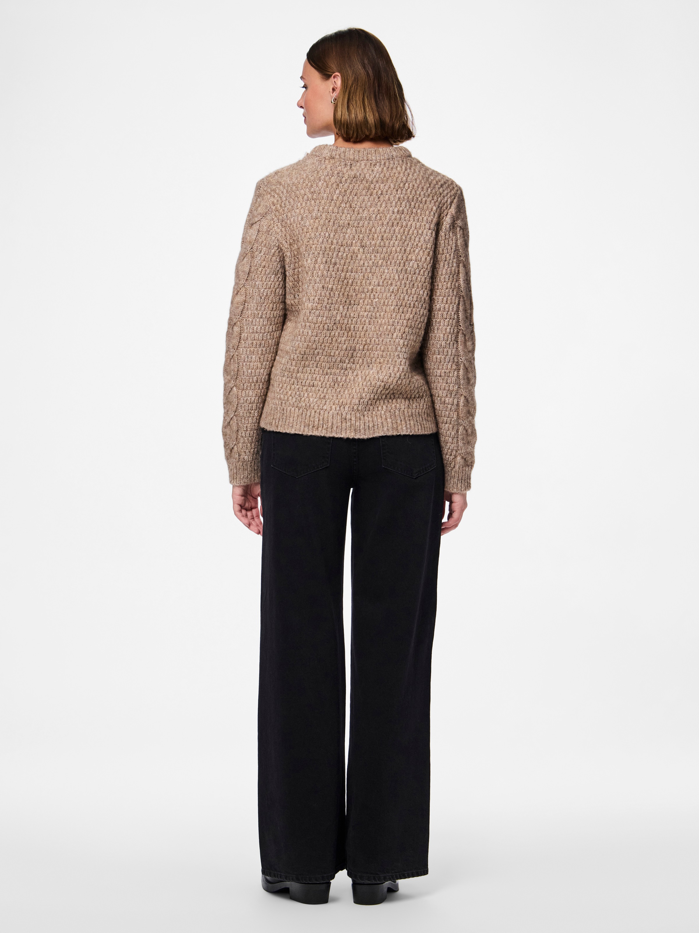 pieces Pull en tricot »PCNINA LS O-NECK KNIT NOOS BC«