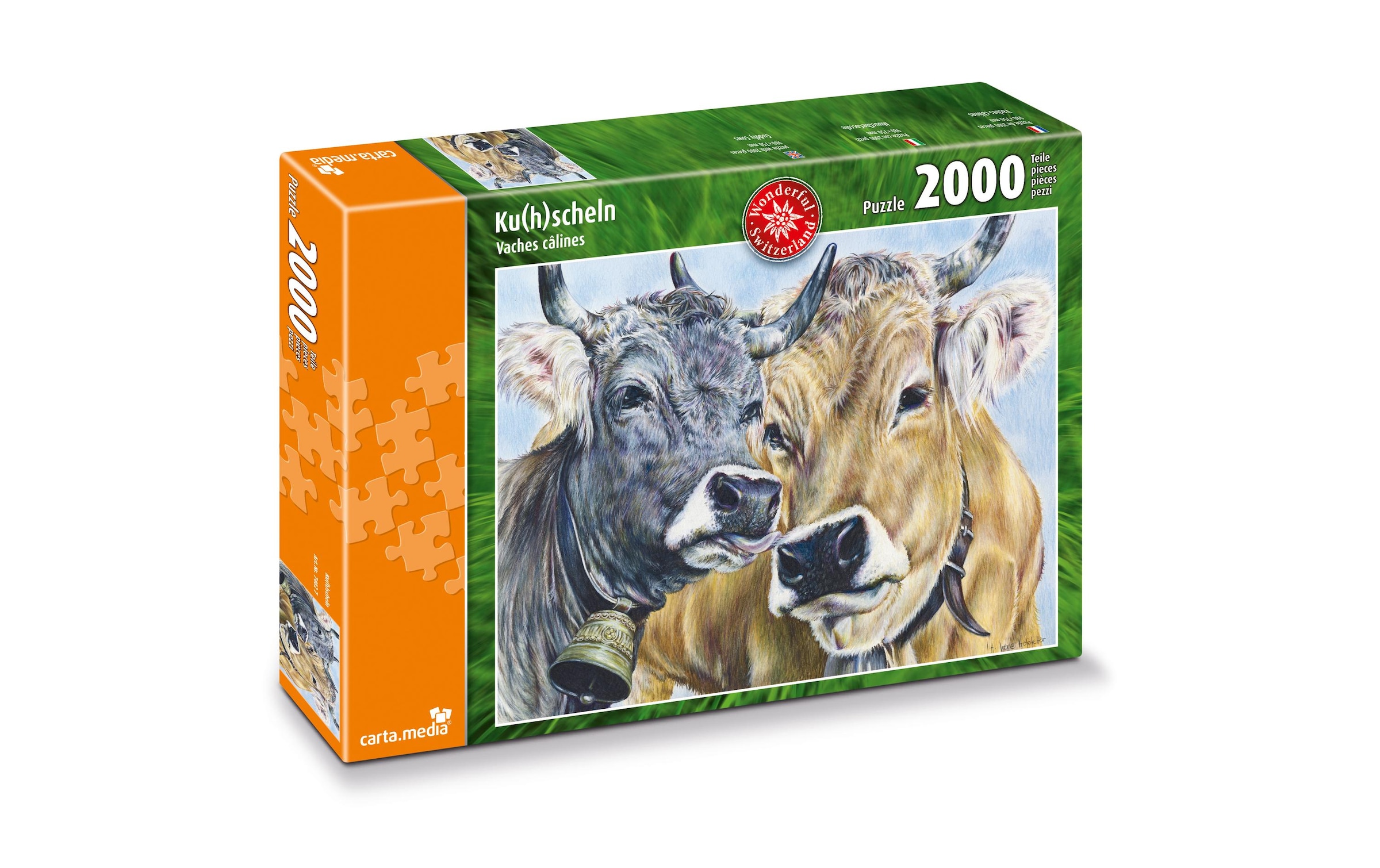   Puzzle »Ku(h)scheln 2000 Teile«