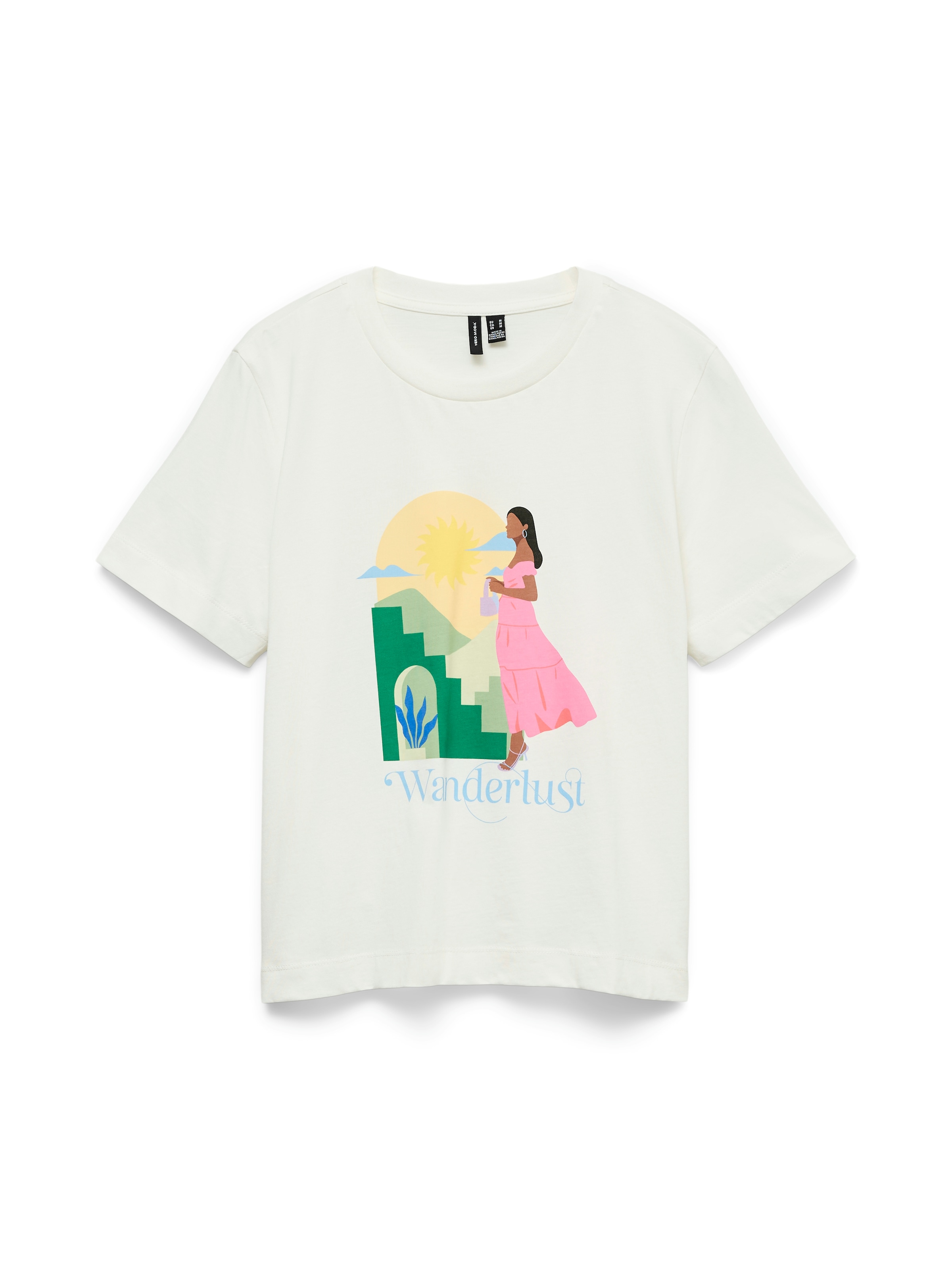 Vero Moda T-shirt à manches courtes »VMSALLI METTE SS TOP BOX JRS« coton, coupe régulière