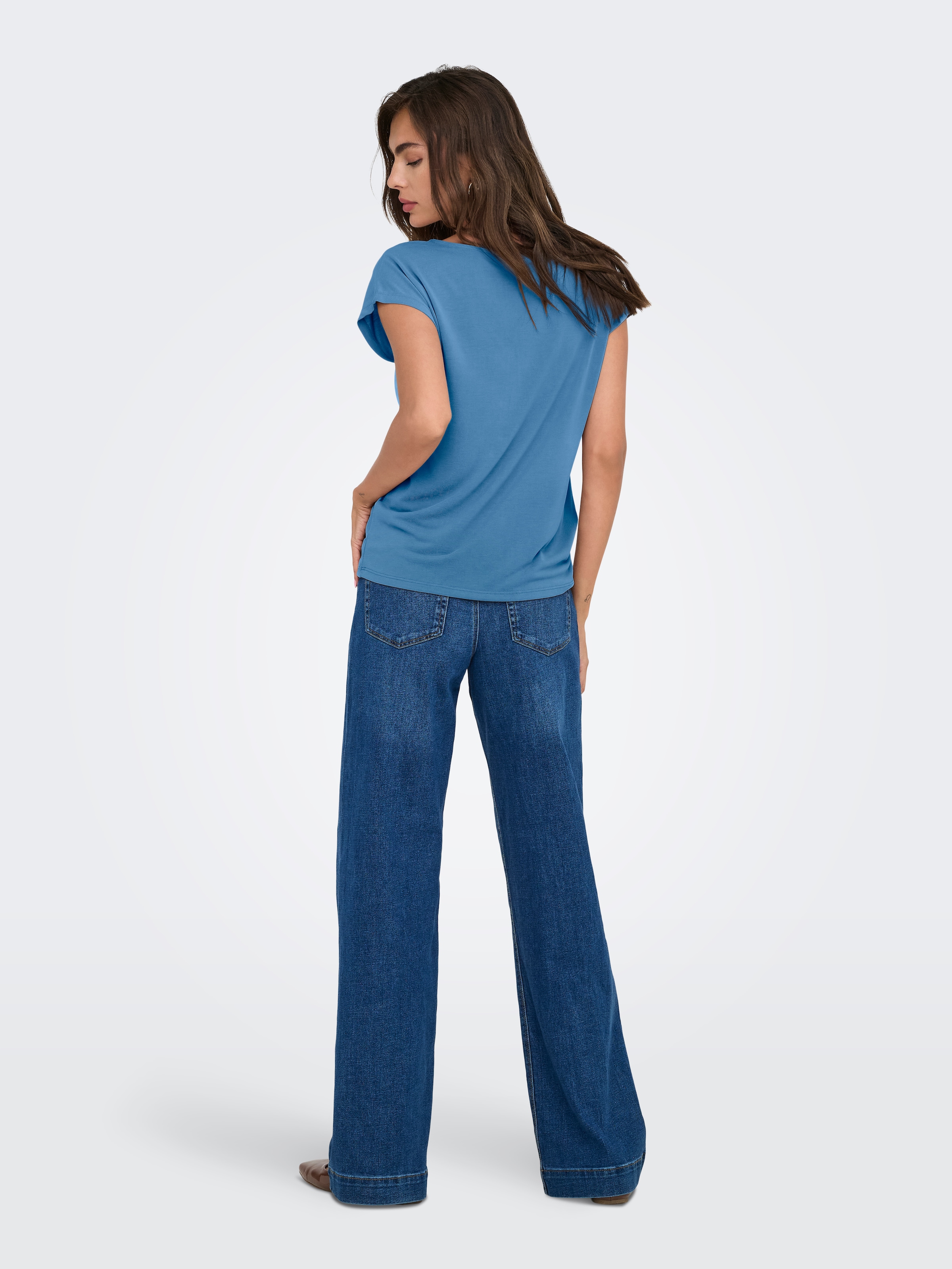 ONLY T-shirt en V »ONLFREE S/S MOD.V-NECK TOP JRS NOOS«