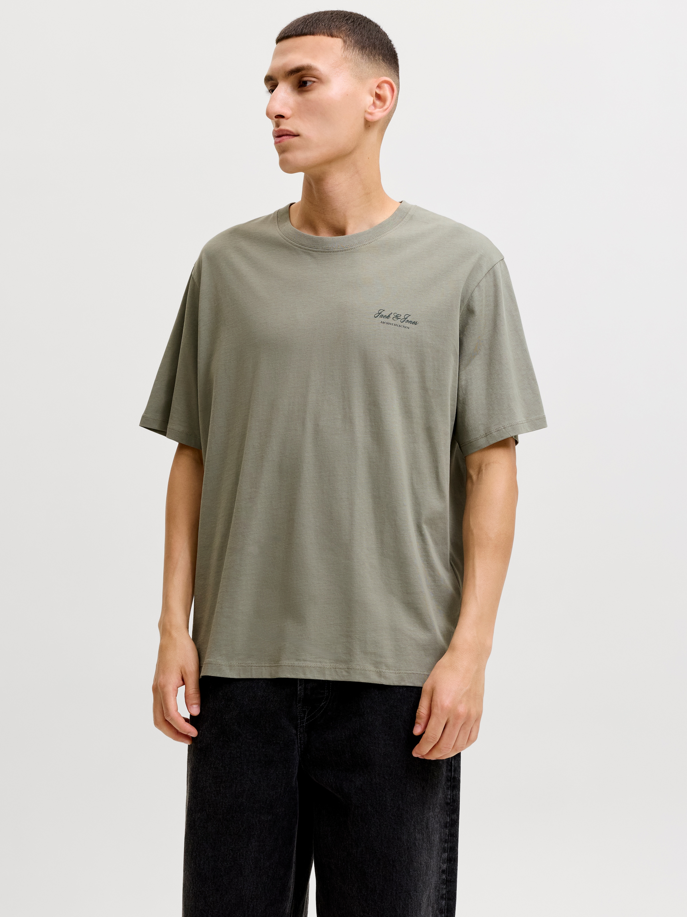 Jack & Jones T-Shirt »JJEARCHIVE GRAPHIC TEE SS O-NECK 3PK MP« Packung, 3 Baumwolle, relaxed fit
