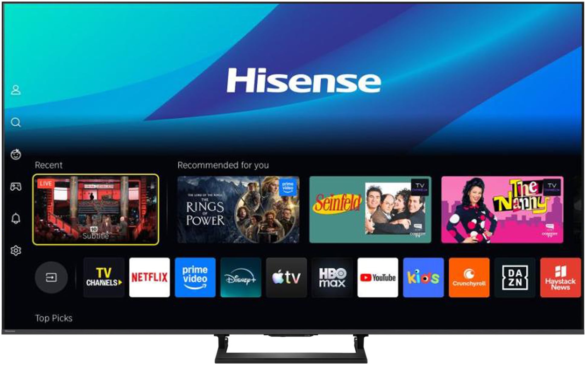 Hisense QLED-Fernseher »75U7DSE« 189 cm/75 ″ Smart-TV
